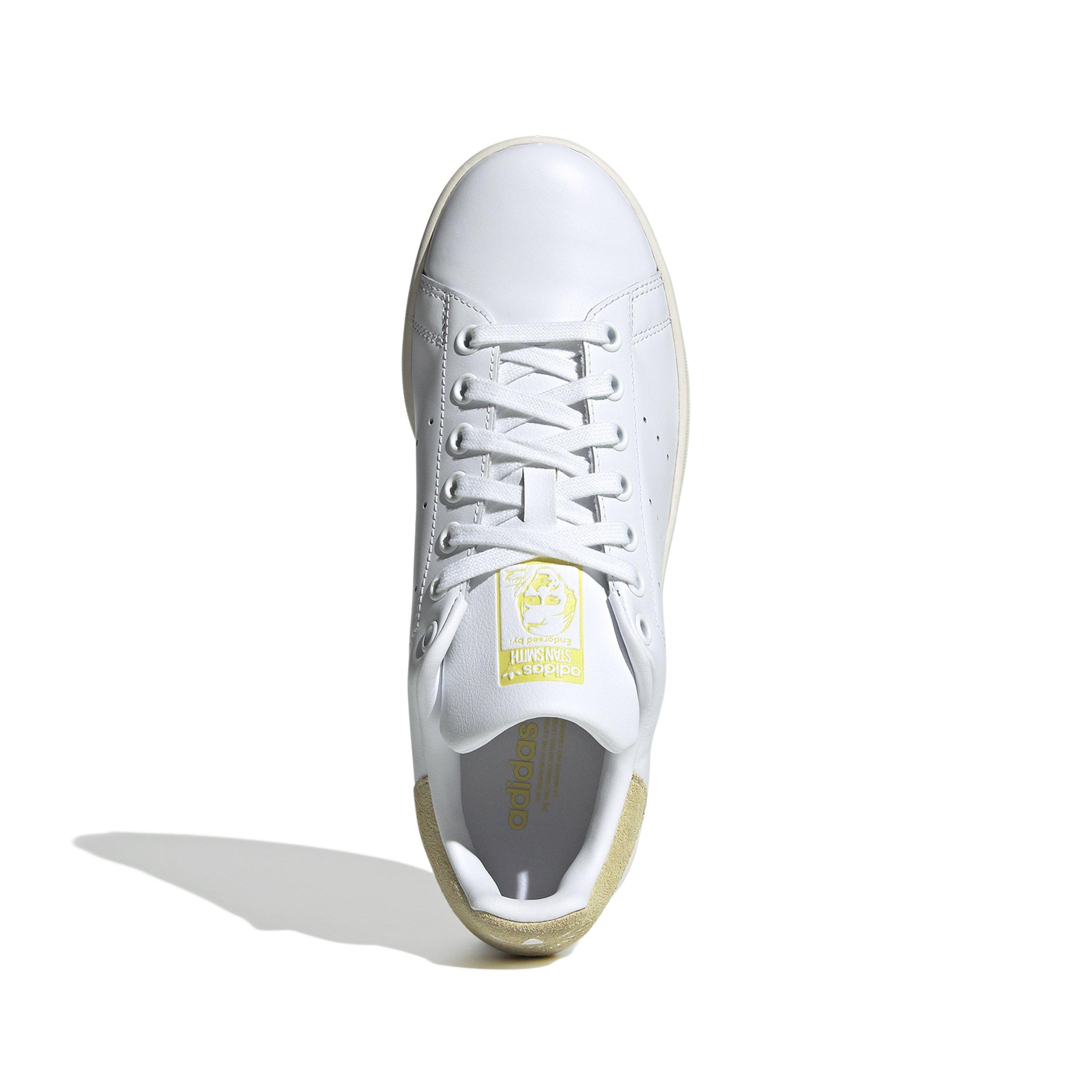 adidas Originals Stan Smith "Ftwr White/Powder Yellow/Pure Sulfur" Women's Shoe - WHITE/YELLOW/SULFUR Thumbnail View 5
