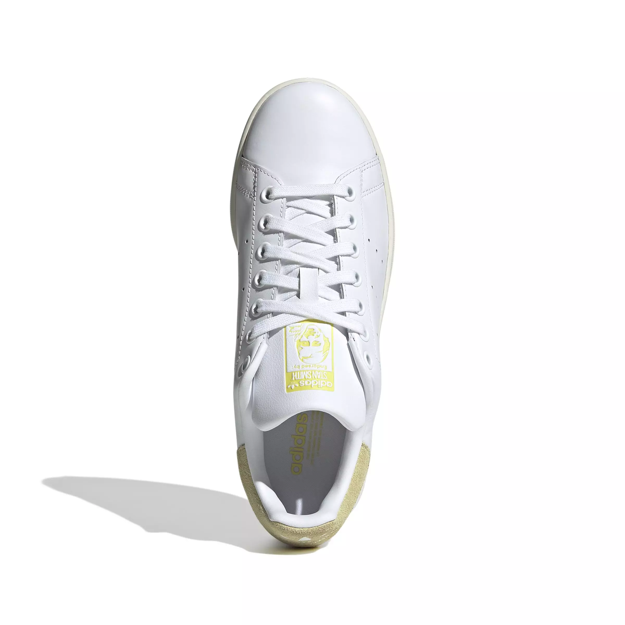 adidas Originals Stan Smith "Ftwr White/Powder Yellow/Pure Sulfur" Women's Shoe - WHITE/YELLOW/SULFUR