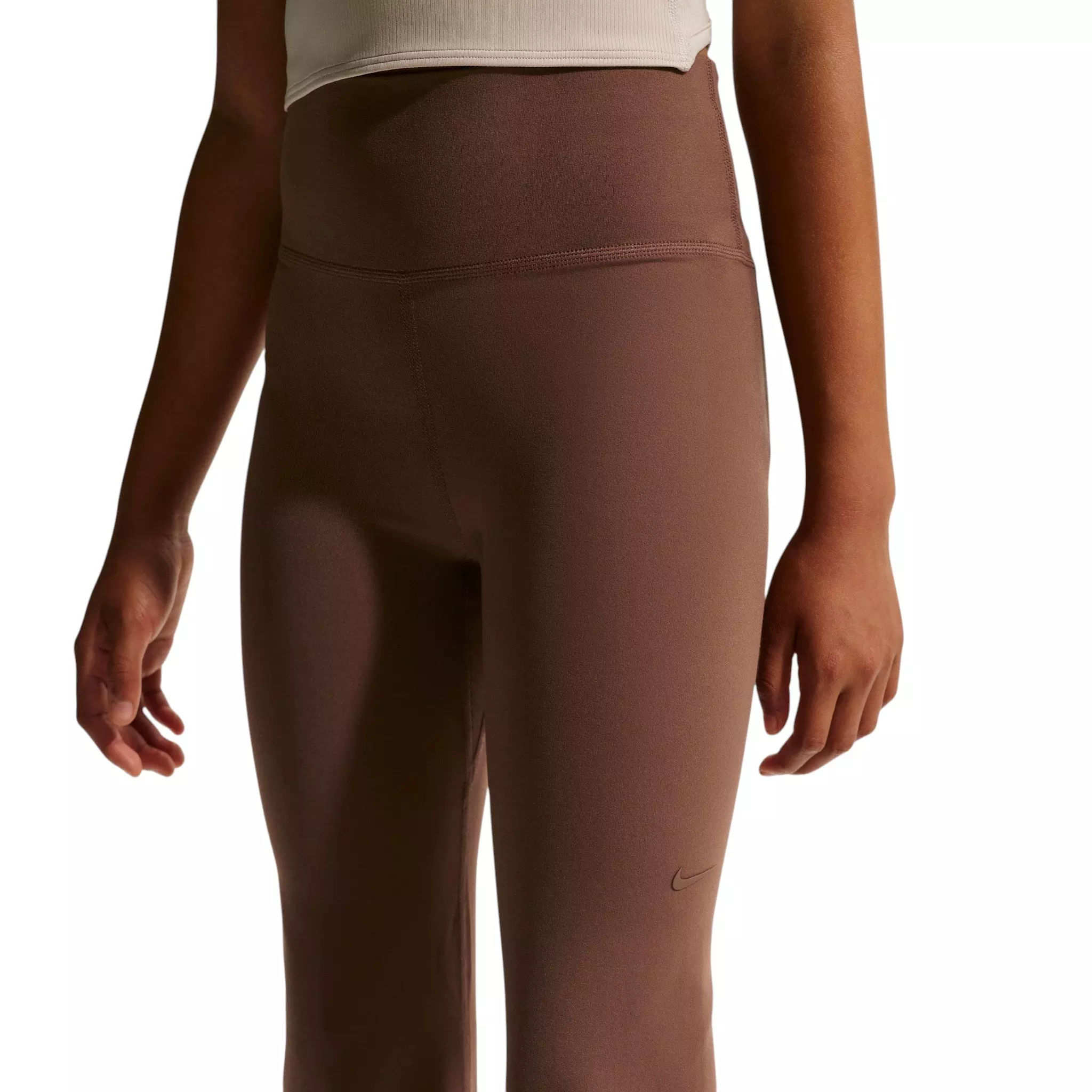 Nike Big Girls' MAVN High-Waisted Leggings - Brown - BROWN