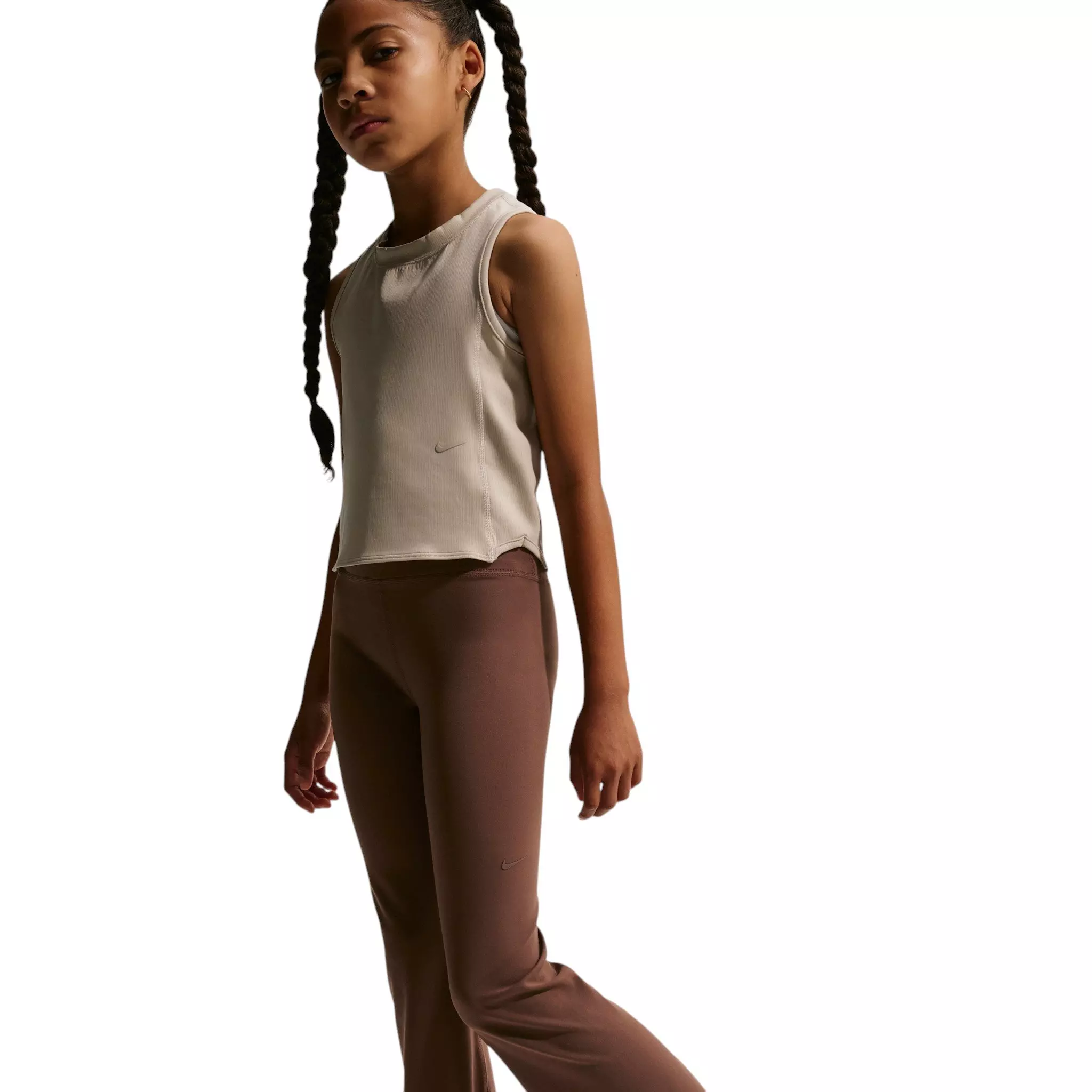 Nike Big Girls' MAVN High-Waisted Leggings - Brown - BROWN
