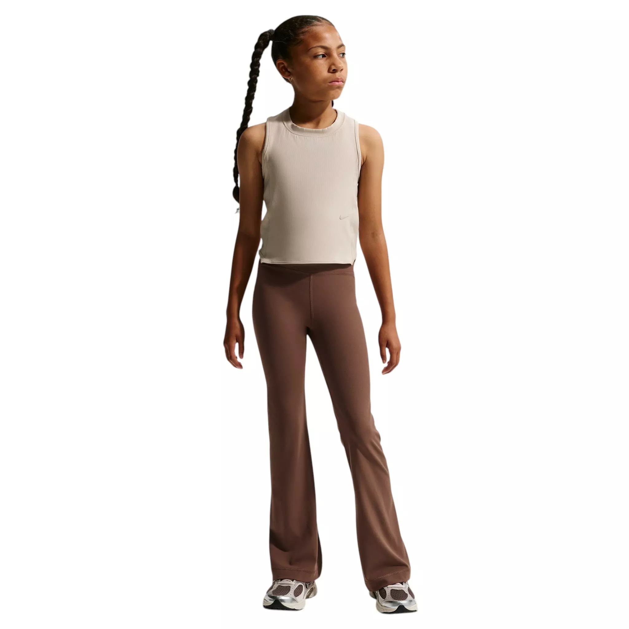 Nike Big Girls' MAVN High-Waisted Leggings - Brown - BROWN