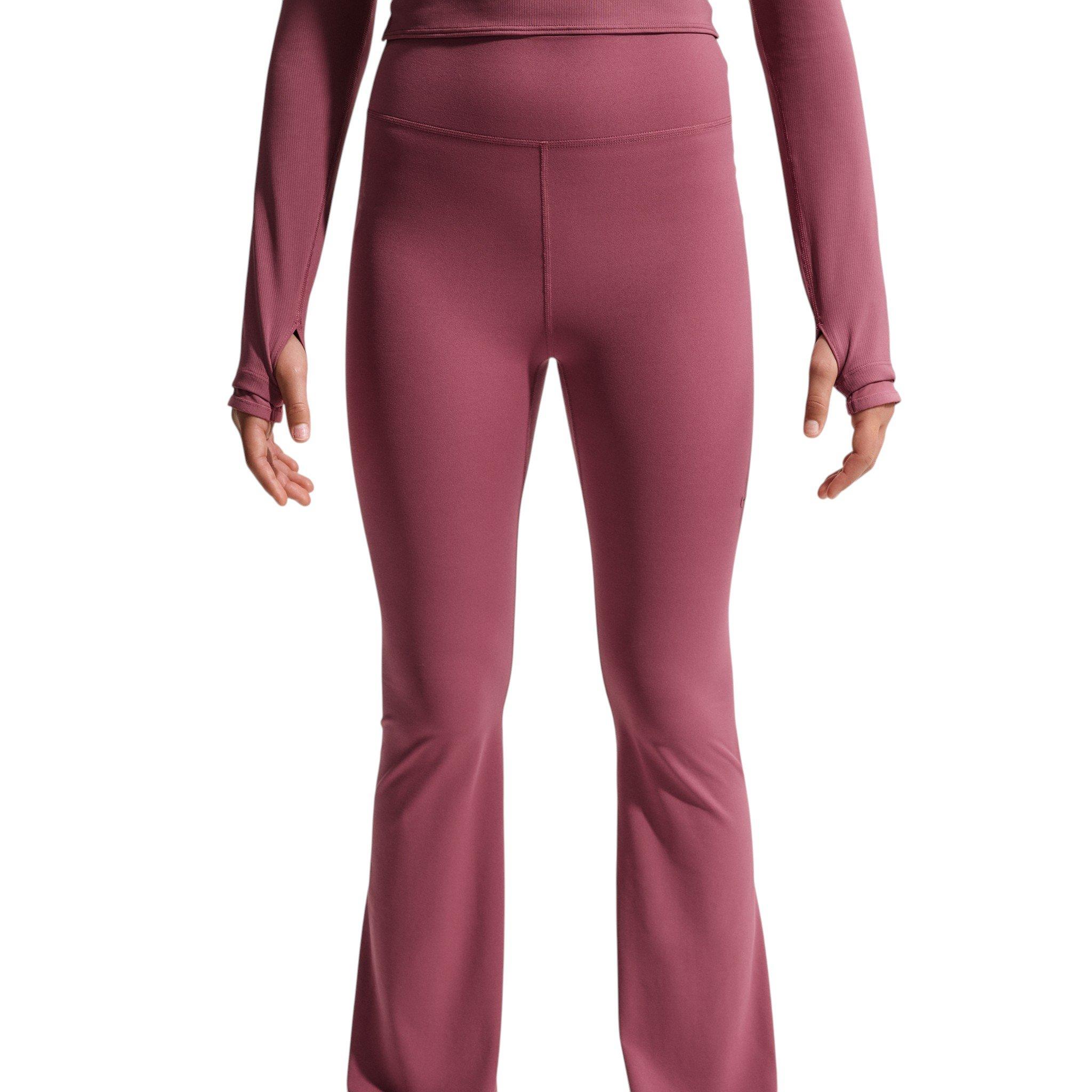 Nike MAVN Big Girls' Pink Smoke High-Waisted Leggings