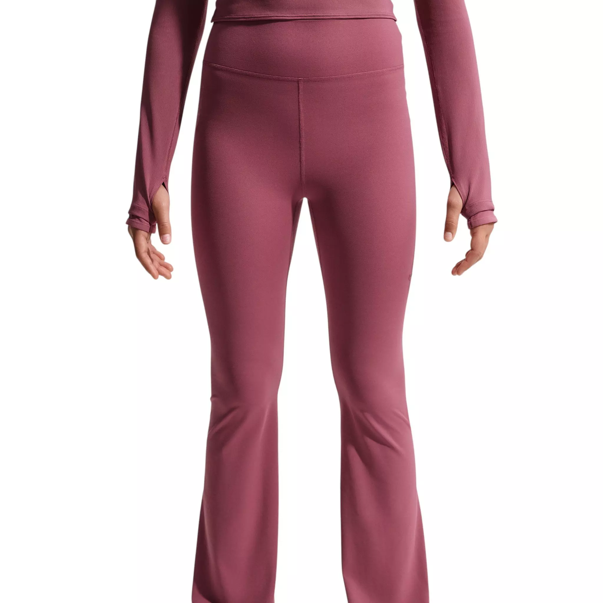 Nike Big Girls' MAVN High-Waisted Leggings - Pink Smoke - PINK SMOKE