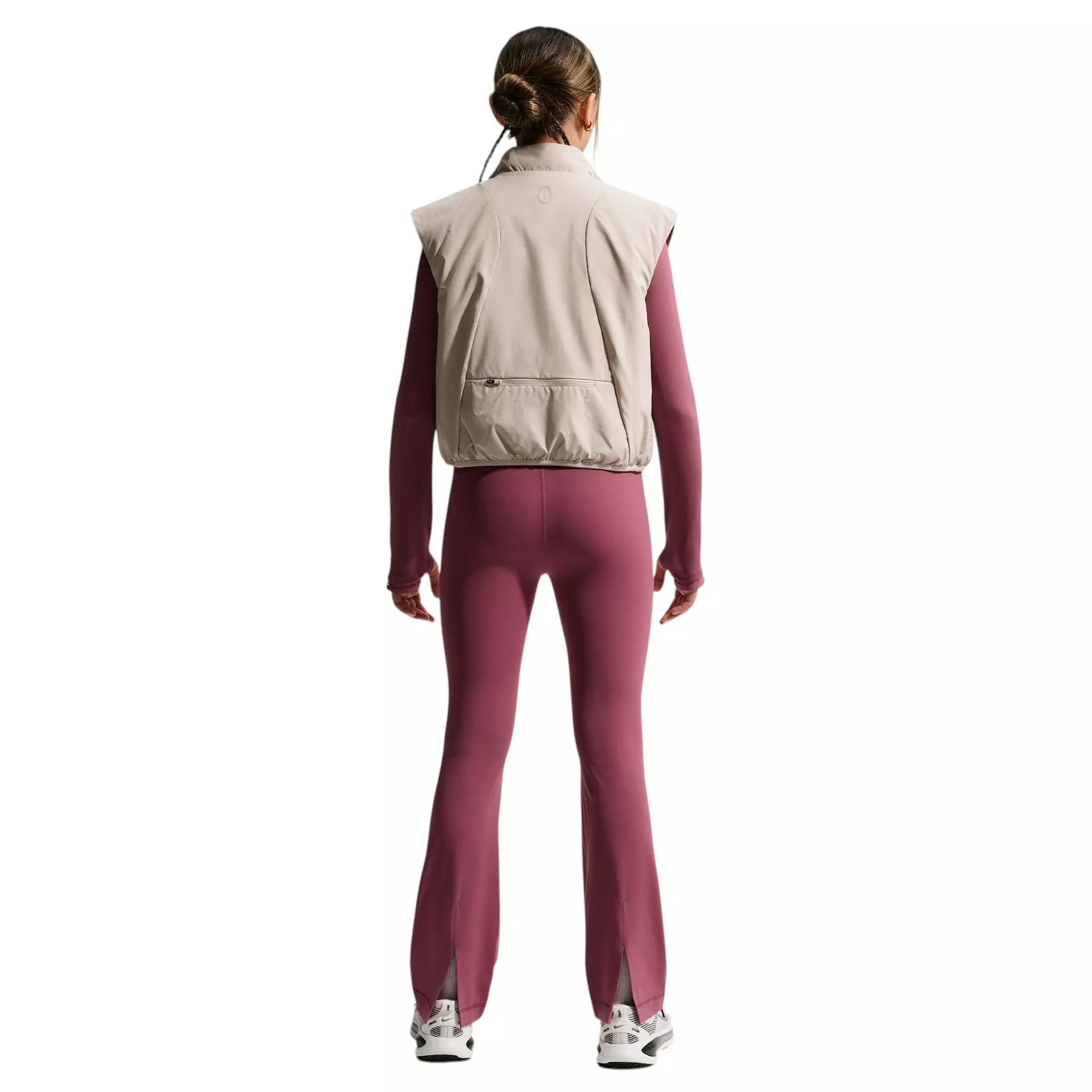 Nike Big Girls' MAVN High-Waisted Leggings - Pink Smoke - PINK SMOKE