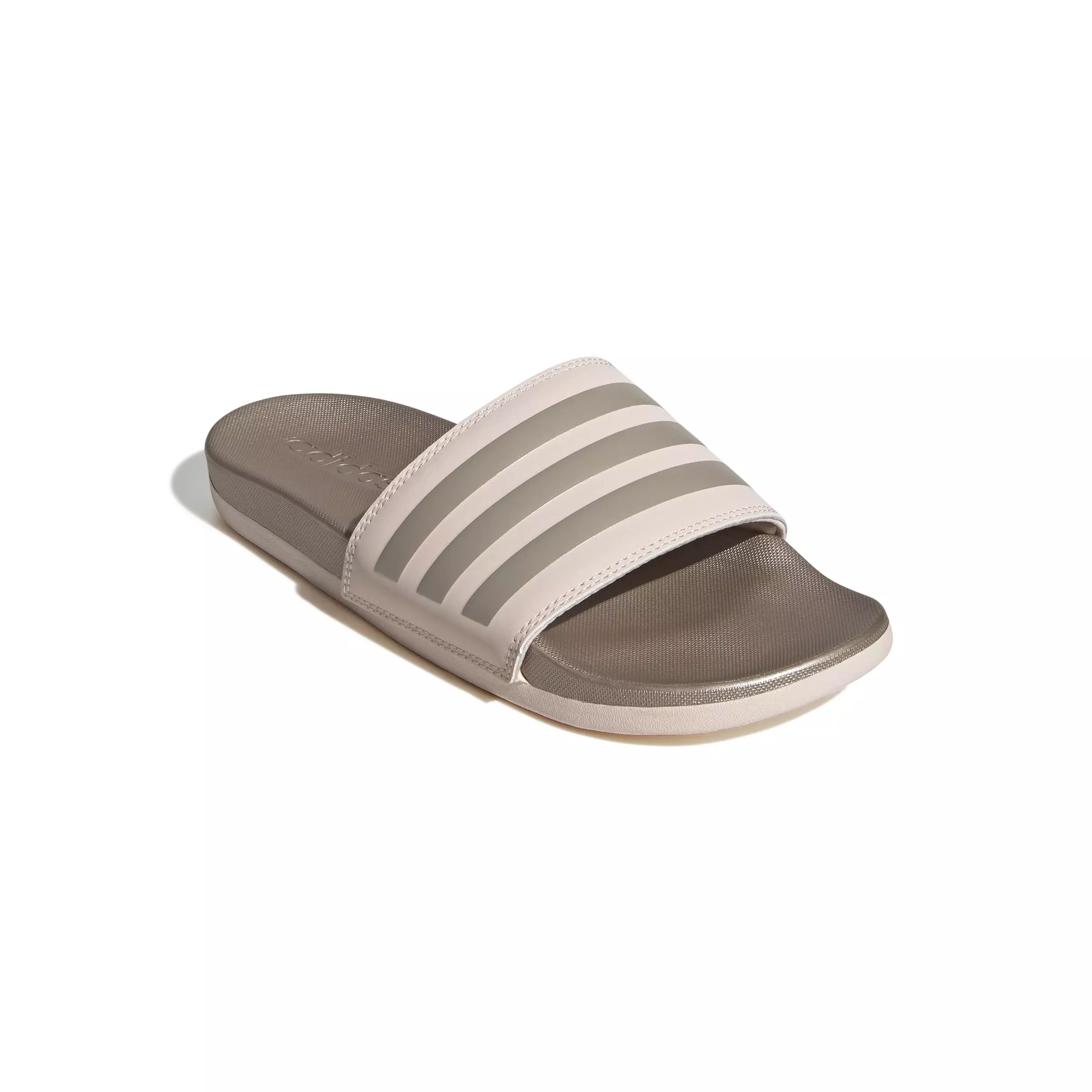 adidas Adilette Comfort "Wonder Quartz/Champagne Metallic" Women's Slide - QUARTZ/CHAMPAGNE