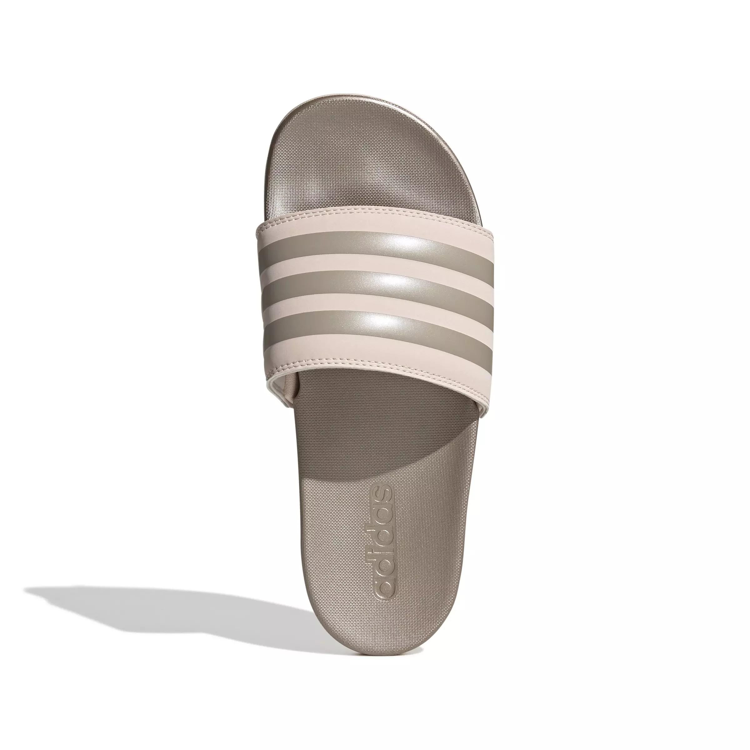 adidas Adilette Comfort "Wonder Quartz/Champagne Metallic" Women's Slide - QUARTZ/CHAMPAGNE