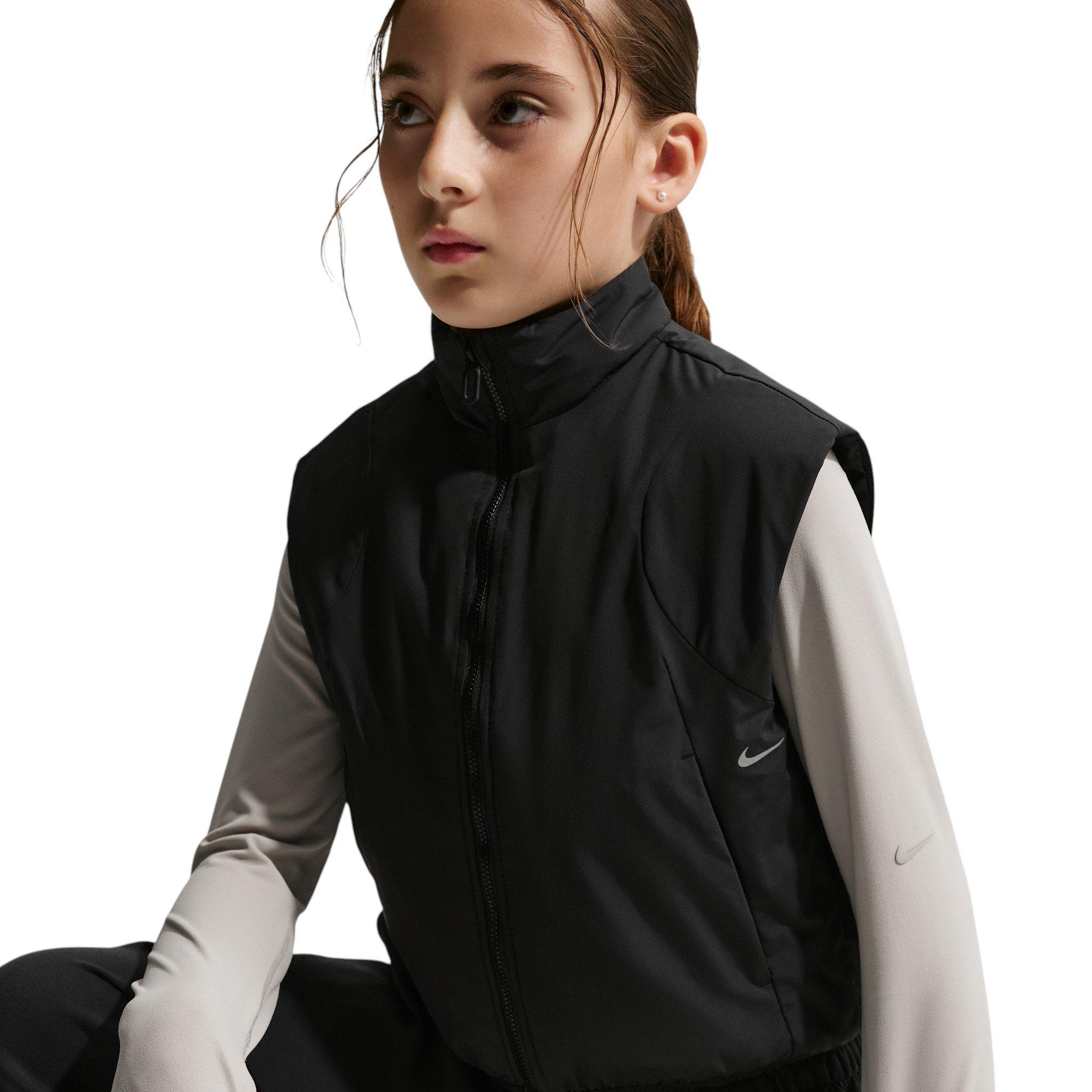 Nike Big Girls' MAVN STORM-Fit Gilet Vest - Black - BLACK