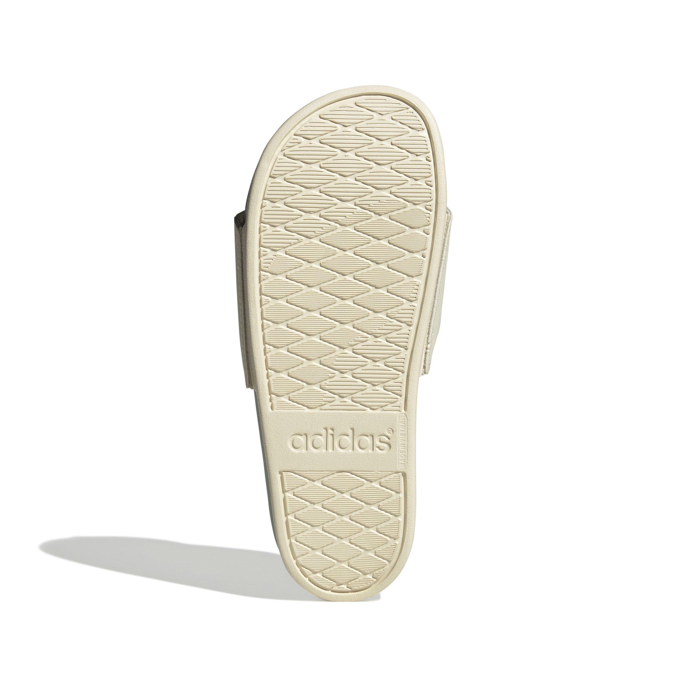 adidas Adilette Comfort Women's "Wonder White/Linen Green Metallic" Slide