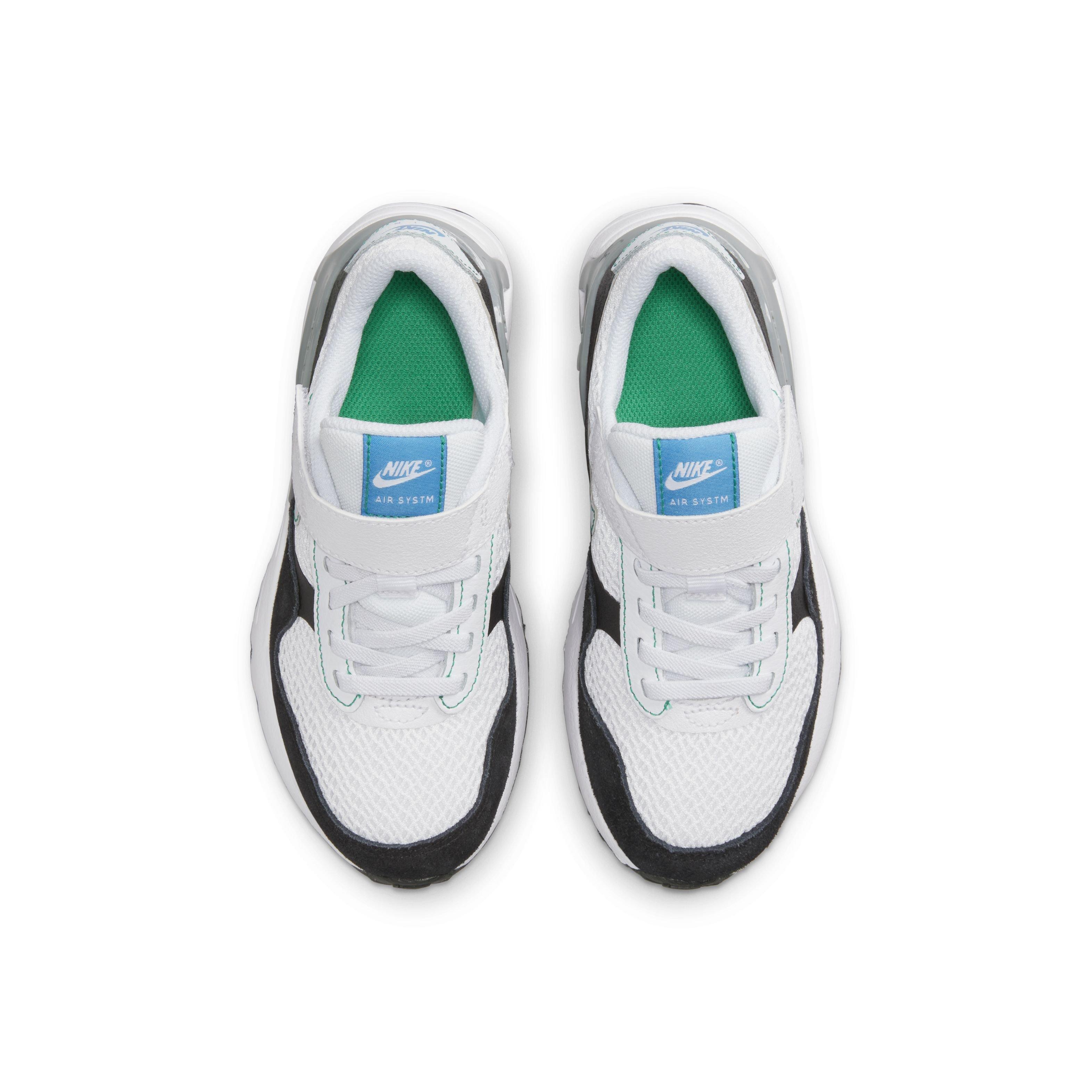 Nike Air Max SYSTM Preschool Boys' "White/Black/Cool Grey/Pure Platinum" Shoe