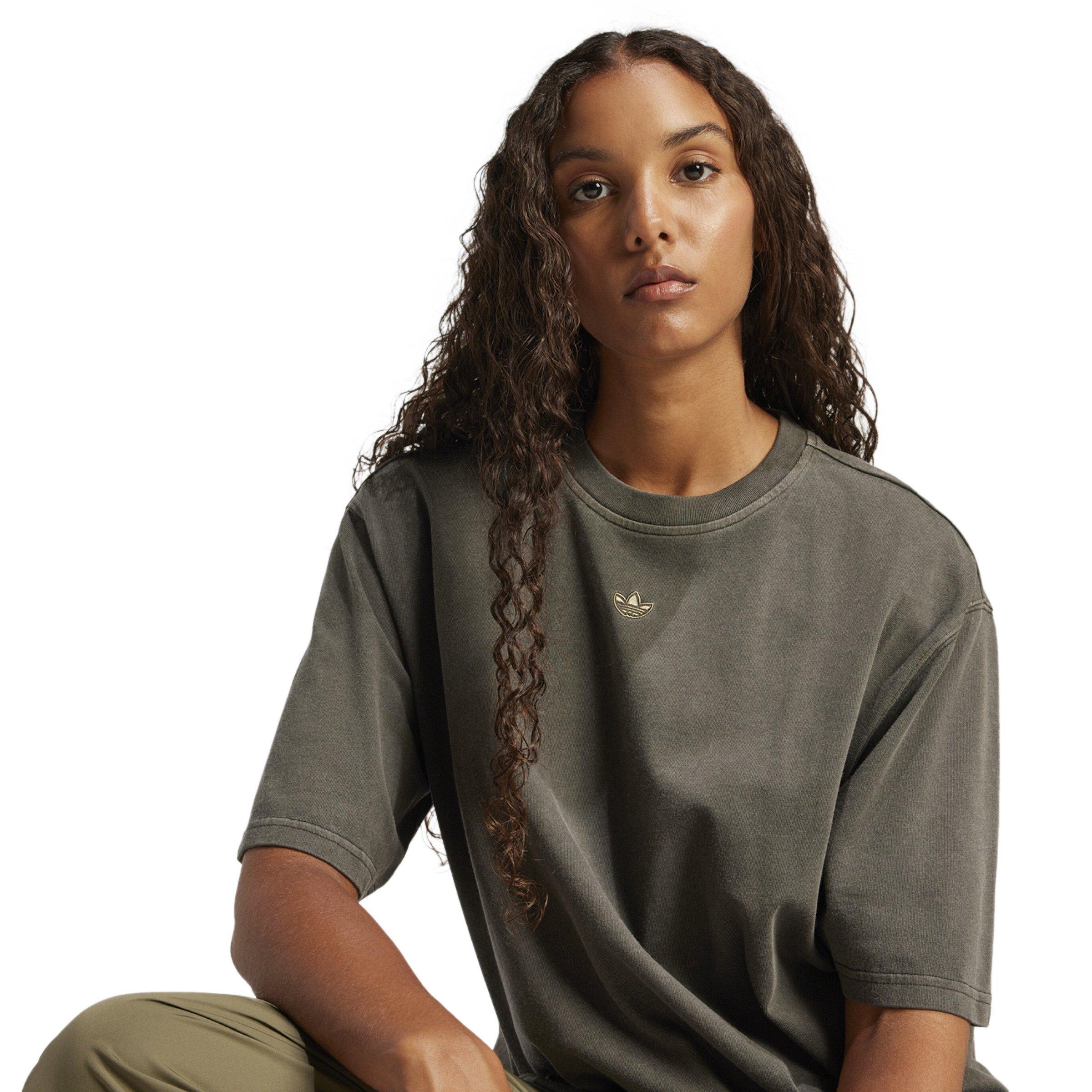 adidas Originals Washed Oversized Women's Black T-Shirt