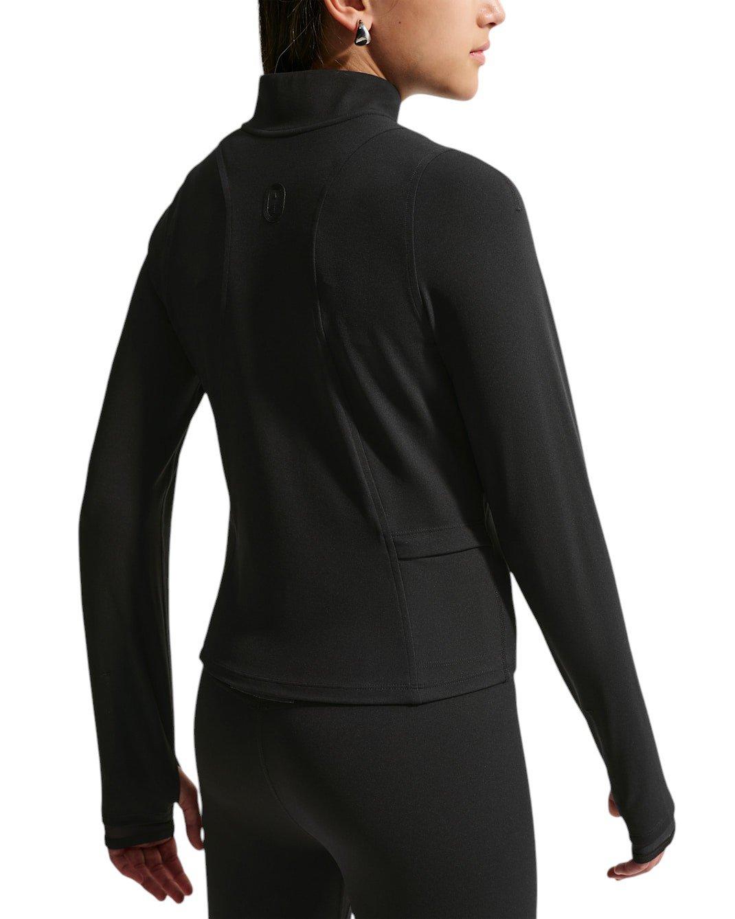 Nike MAVN Dri-FIT Full-Zip Long-Sleeve Big Girls' Black Top