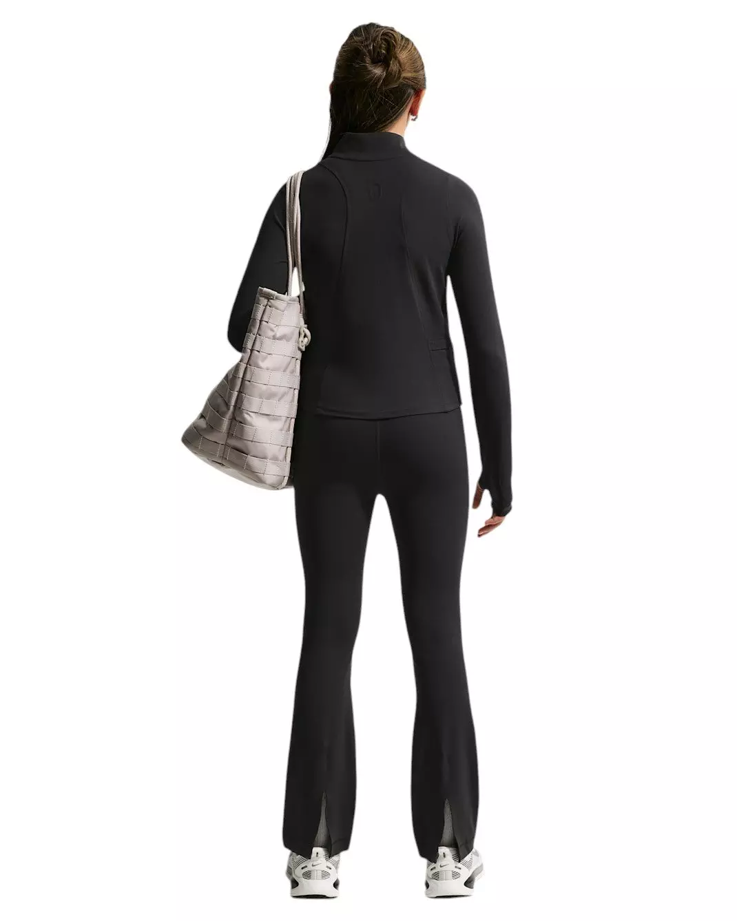 Nike Big Girls' MAVN Dri-FIT Fitted Full-Zip Long-Sleeve Top - Black - BLACK