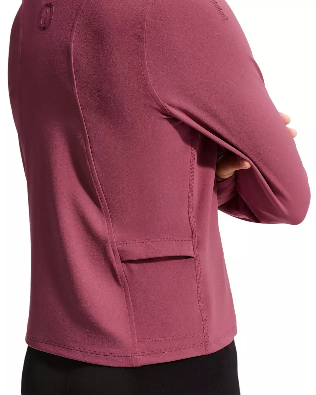 Nike Big Girls' MAVN Dri-FIT Fitted Full-Zip Long-Sleeve Top - Pink Smoke - PINK SMOKE