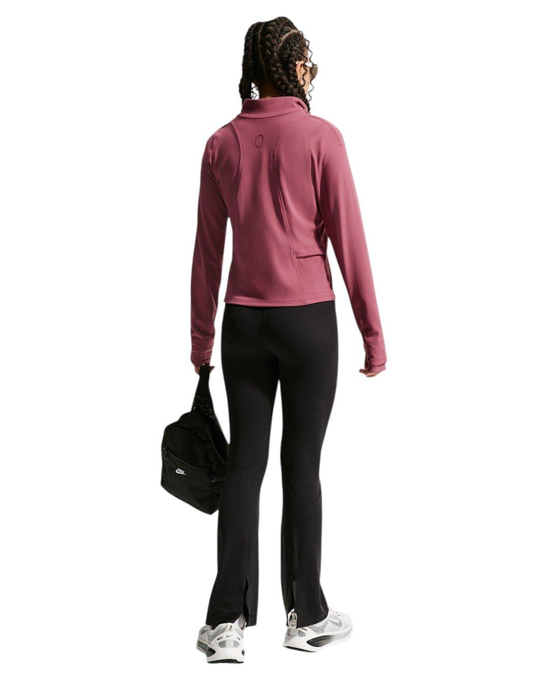Nike MAVN Dri-FIT Full-Zip Long-Sleeve Big Girls' Pink Smoke Top