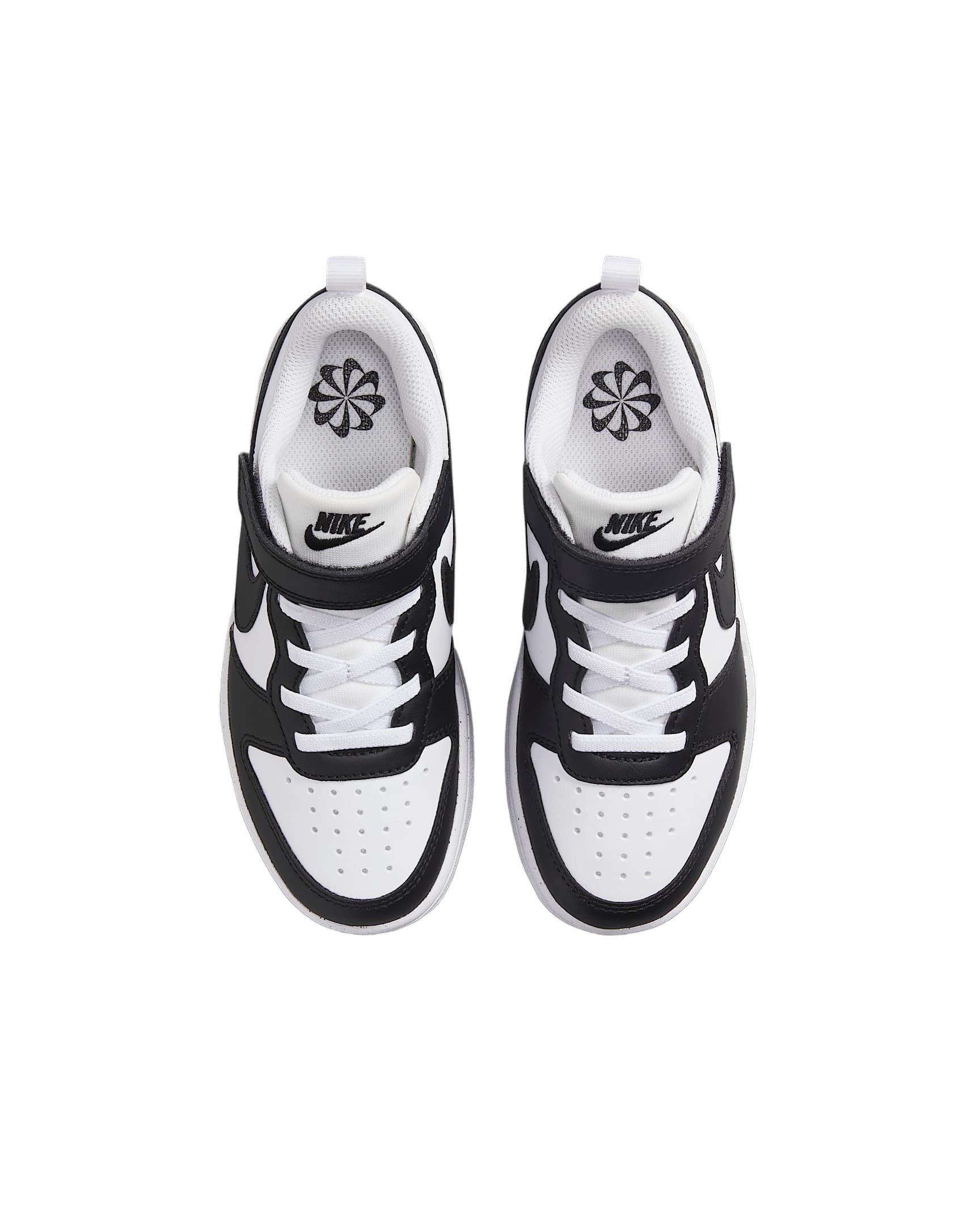 Nike Court Borough Low Preschool Boys' "White/Black" Shoe