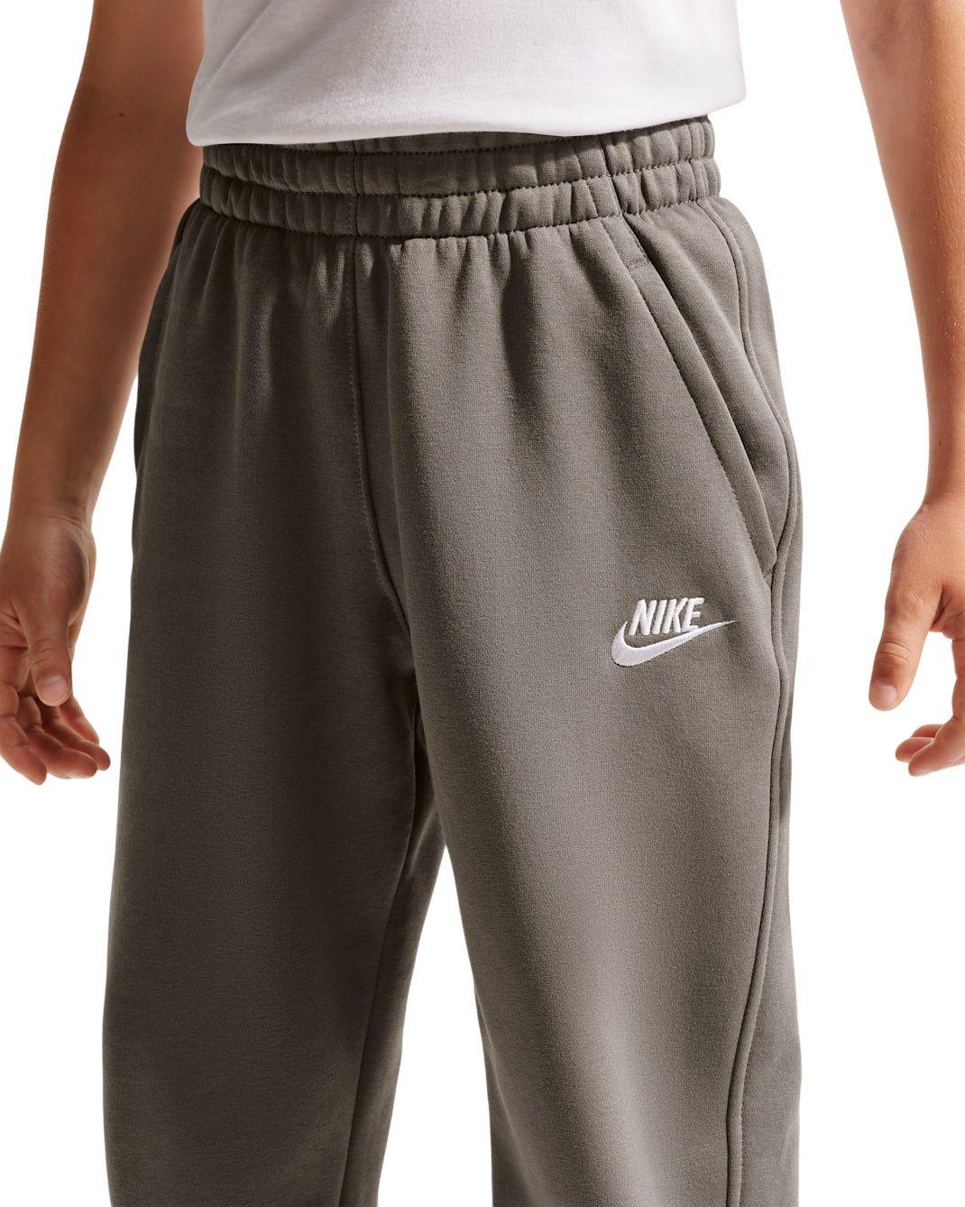 Nike Big Kids' Sportswear Club Fleece Loose Sweatpants - Grey - GREY Thumbnail View 3
