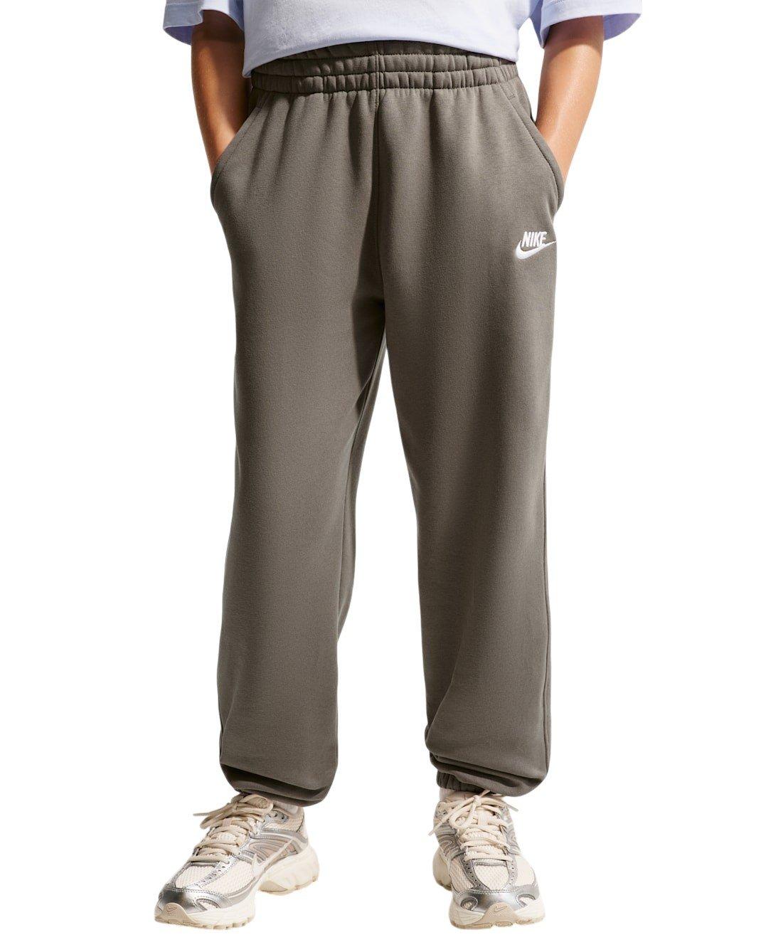 Nike Big Kids' Sportswear Club Fleece Loose Sweatpants - Grey - GREY Thumbnail View 5