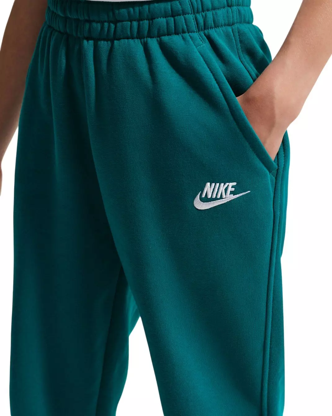 Nike Big Kids' Sportswear Club Fleece Loose Sweatpants - Teal - TEAL
