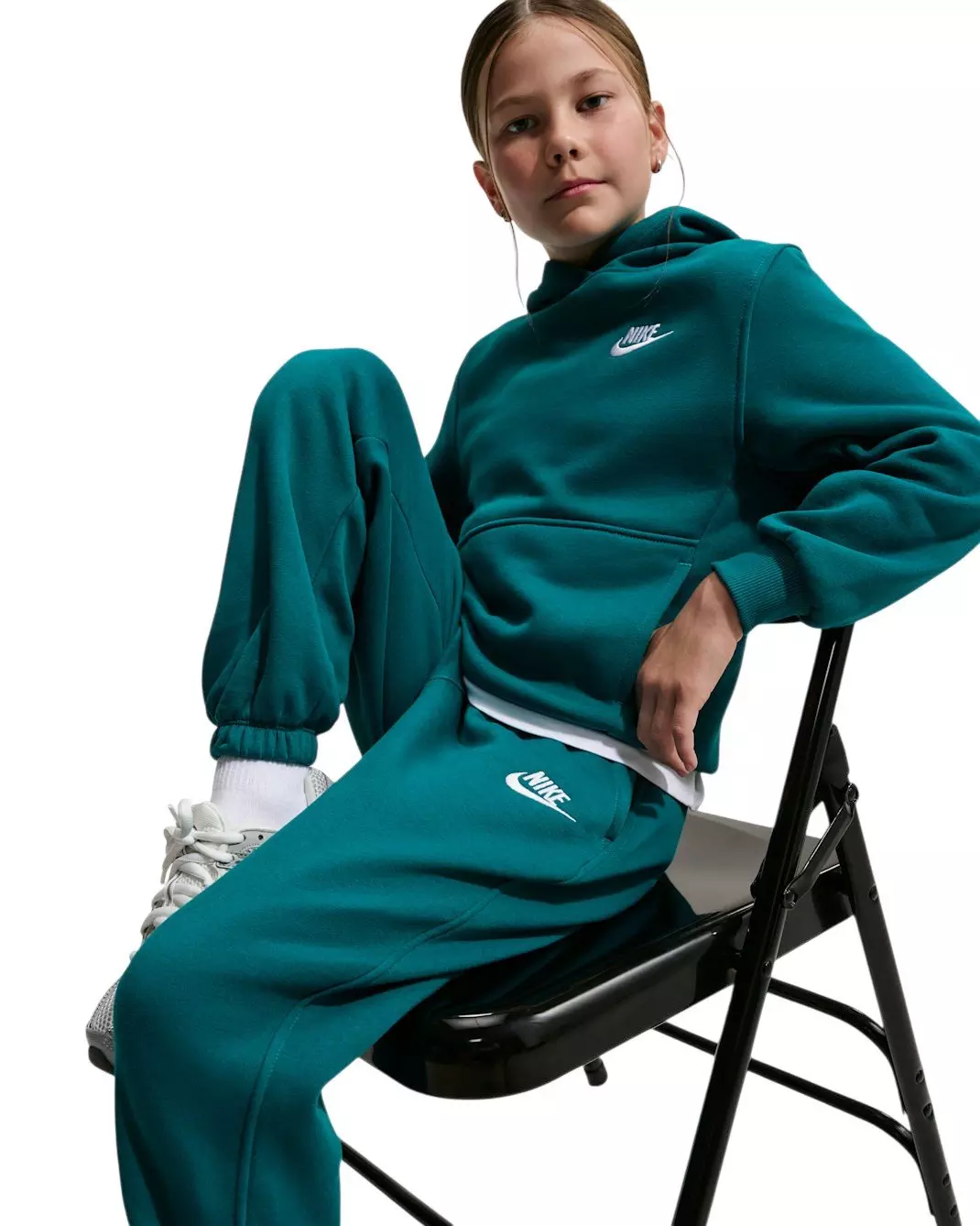 Nike Big Kids' Sportswear Club Fleece Loose Sweatpants - Teal - TEAL