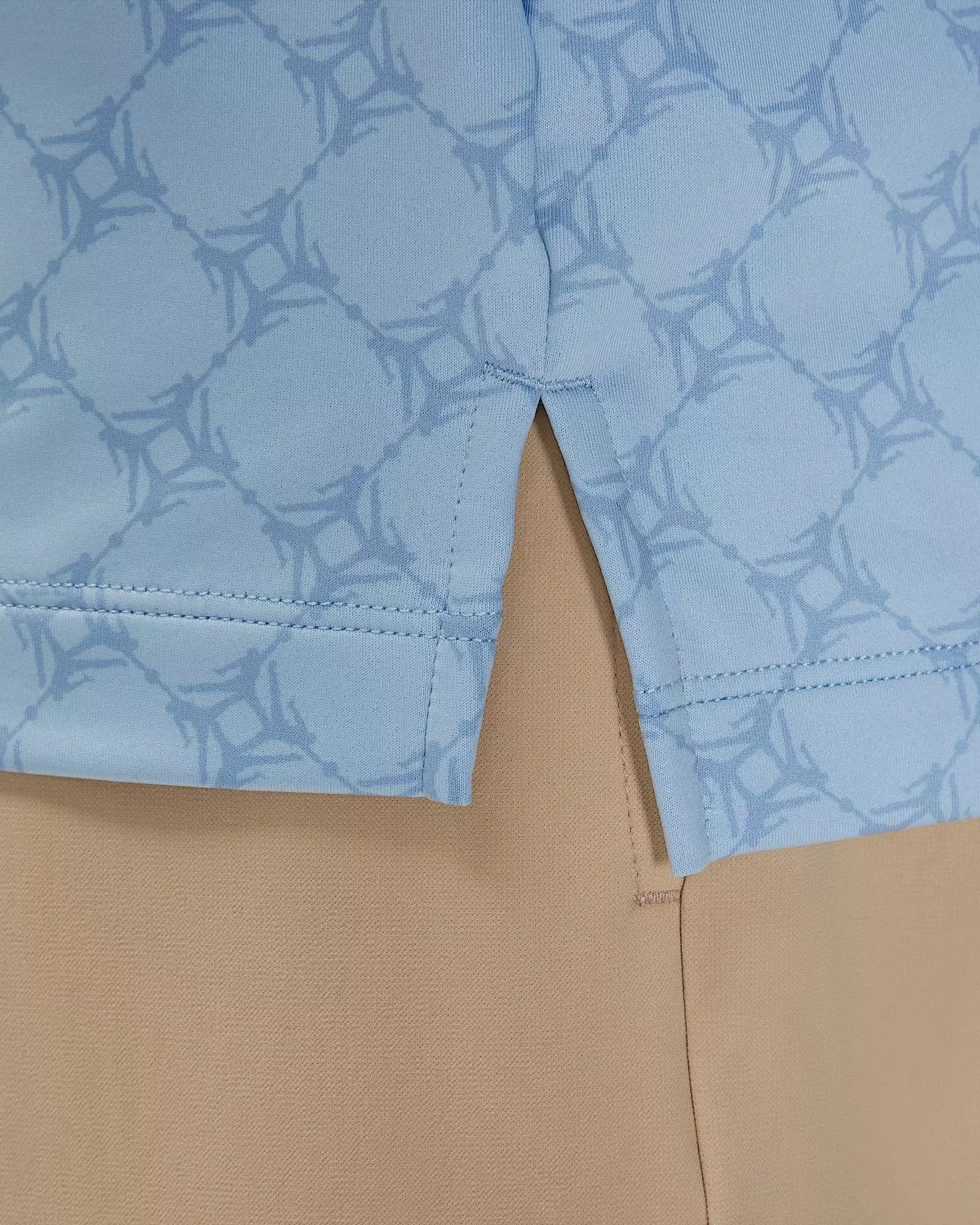 Jordan Men's Sport Printed Golf Polo-Light Blue - LT BLUE