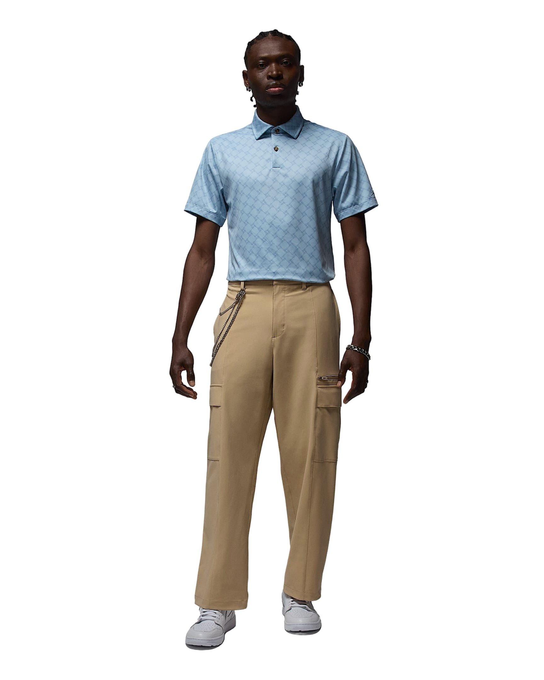 Jordan Men's Sport Printed Golf Polo-Light Blue - LT BLUE Thumbnail View 7