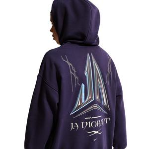 Nike Big Kids' Ja Club Fleece Oversized Hoodie - Purple - PURPLE