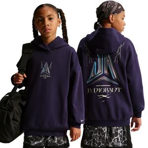 Nike Big Kids' Ja Club Fleece Oversized Hoodie - Purple - PURPLE