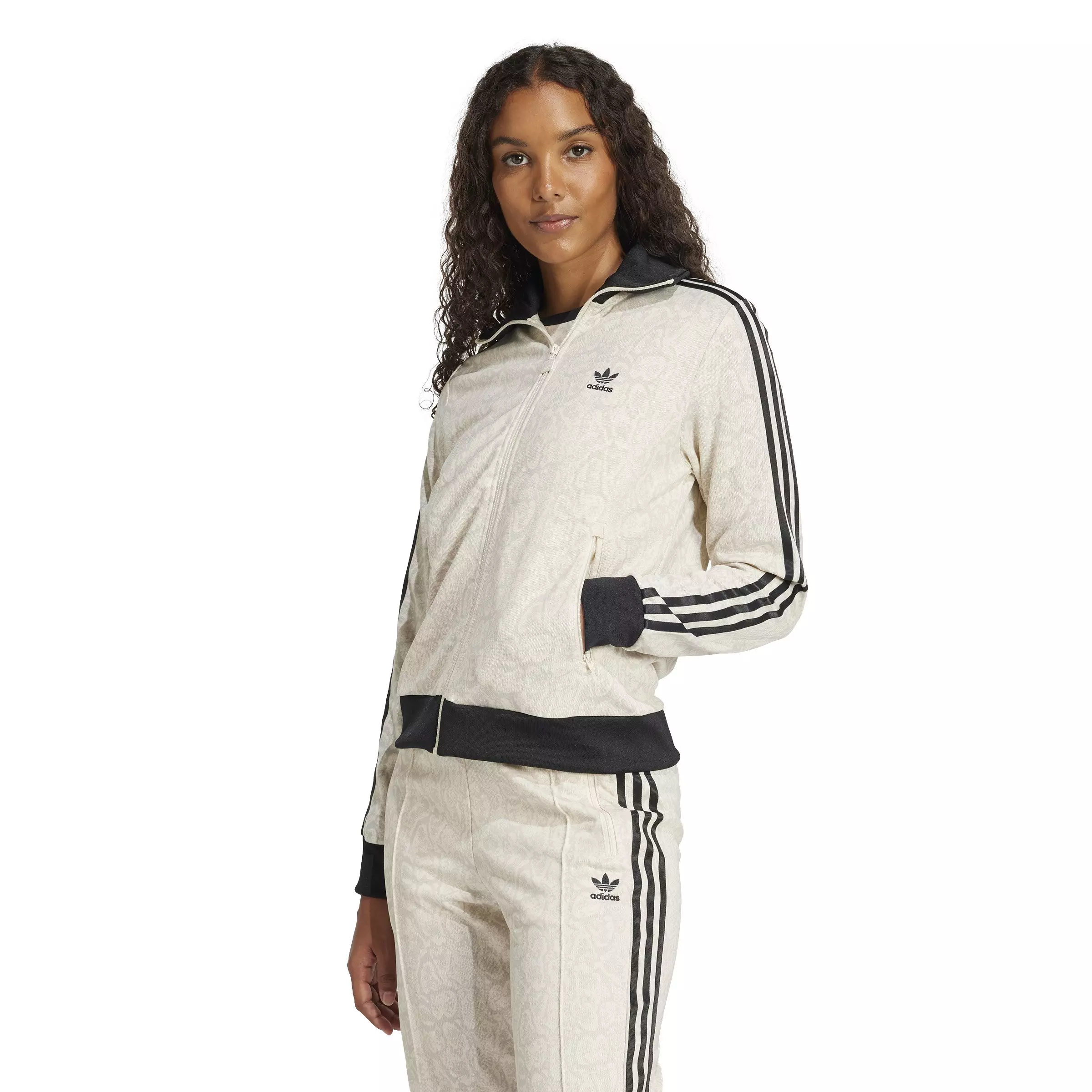 adidas Originals Women's Snake Firebird Track Top -White - WHITE