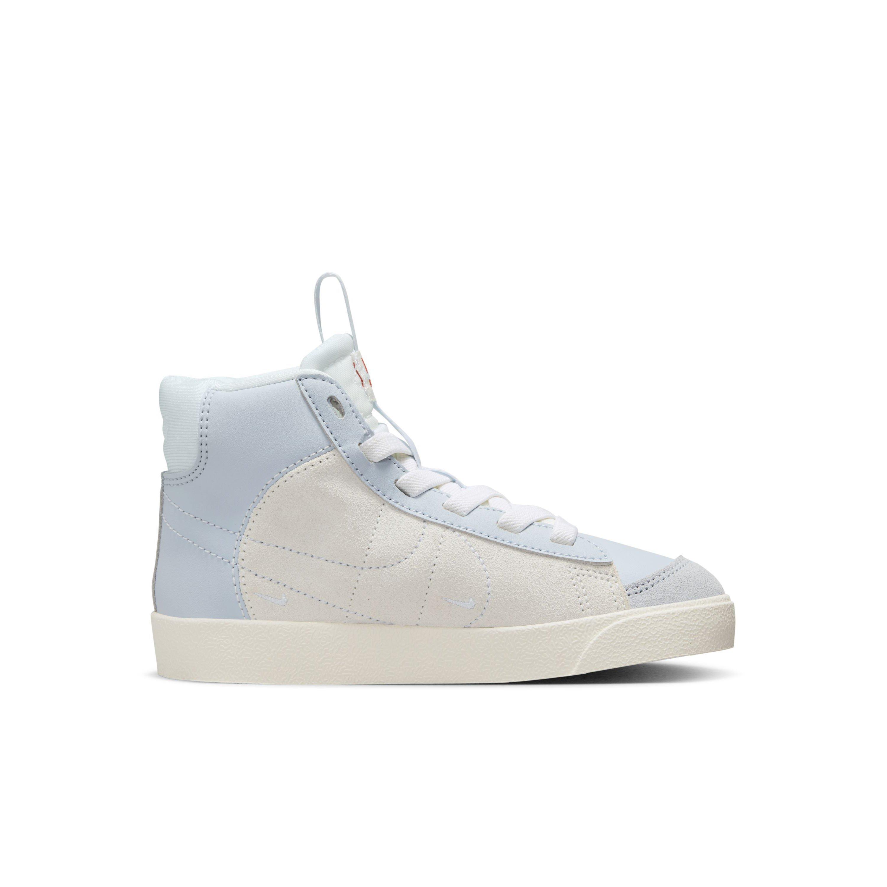 Nike Blazer Mid '77 SE D "Blue Whisper/Sail/Black/Football Grey" Preschool Girls' Shoe - BLUE/SAIL/BLACK/GREY Thumbnail View 1