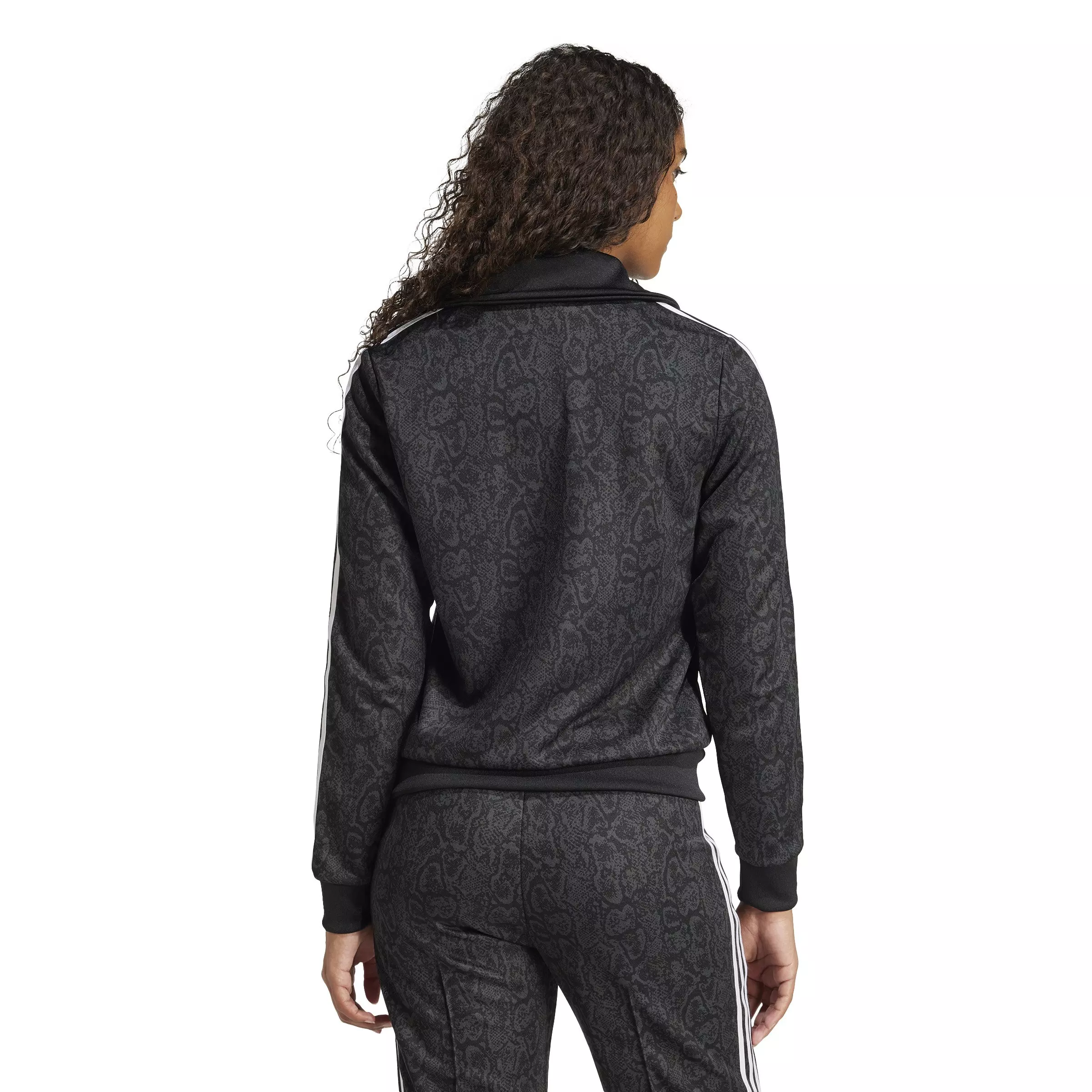 adidas Originals Women's Snake Firebird Track Top -Black - BLACK