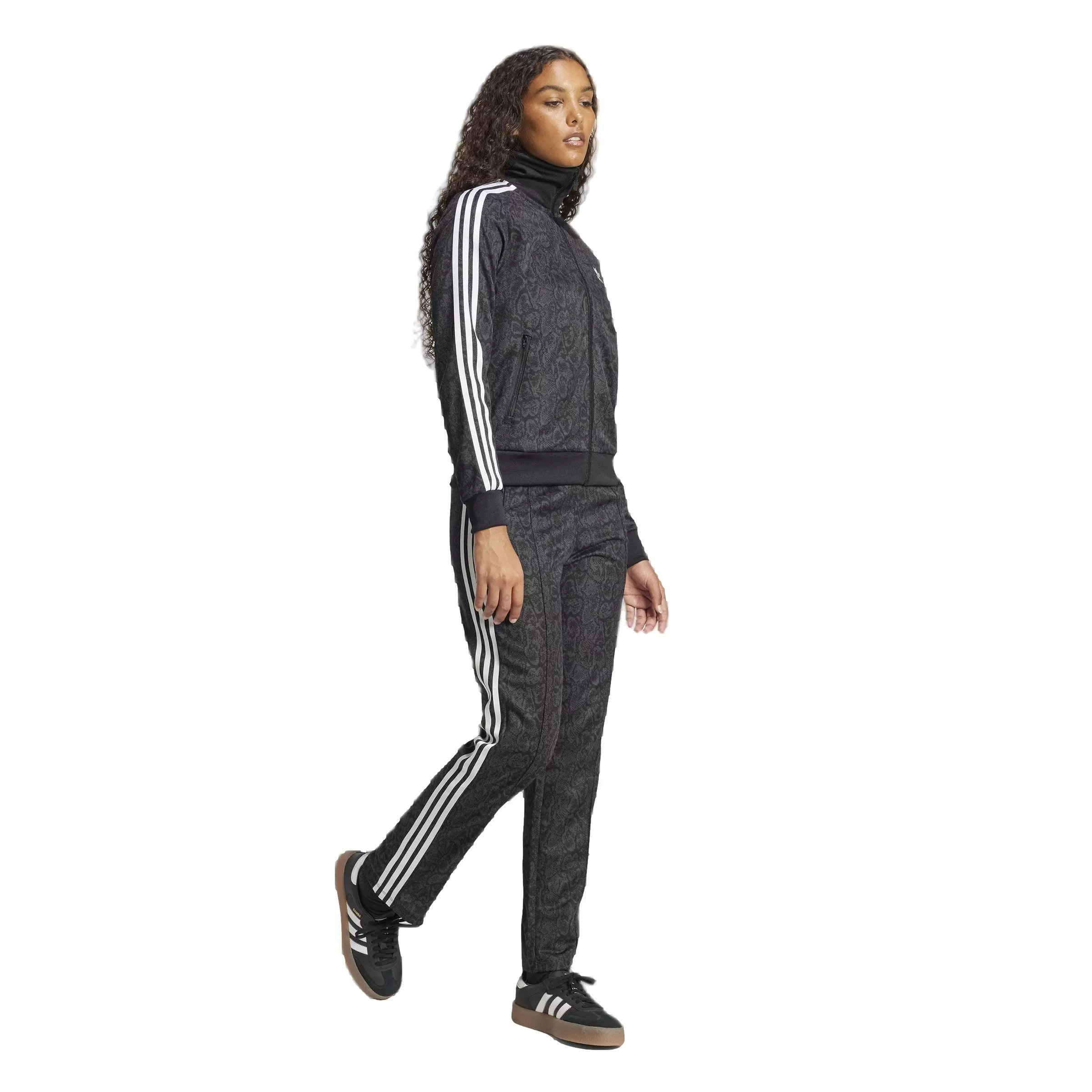 adidas Originals Women's Snake Firebird Track Top -Black - BLACK
