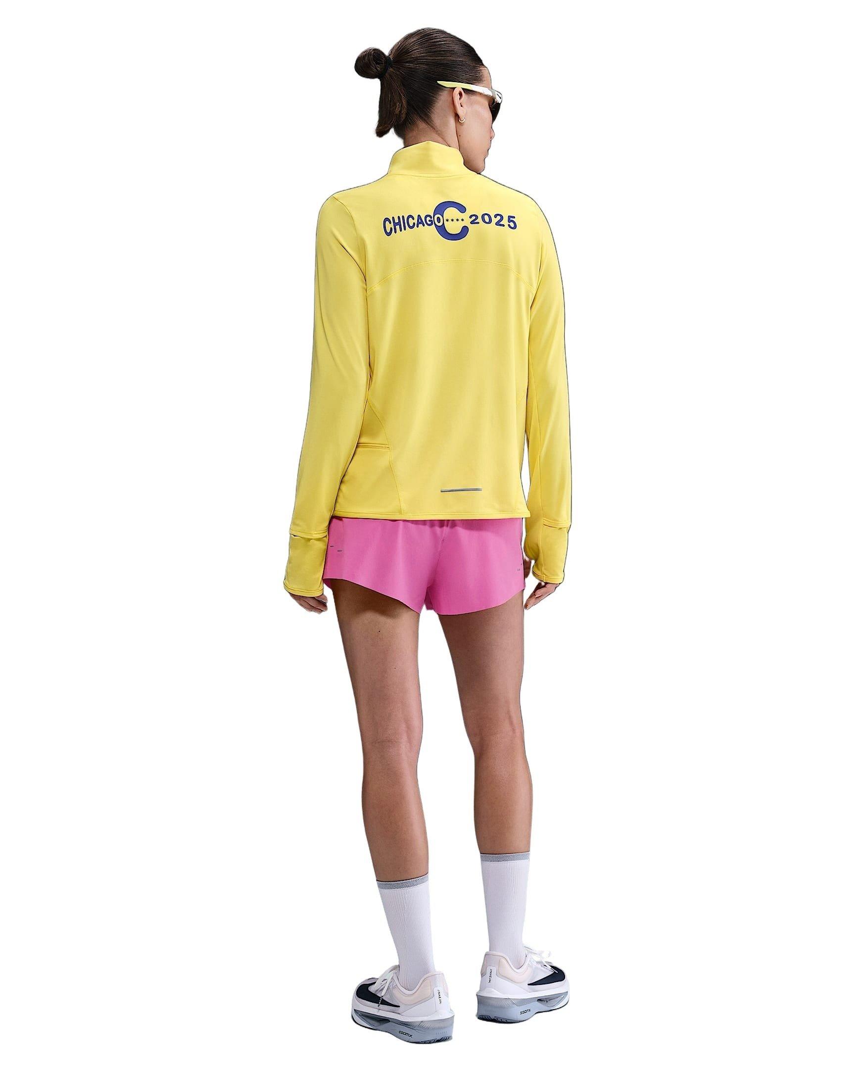 Nike Women's Swift Dri-FIT Mid-Rise 2.5" Brief-Lined Running Shorts-Pink - PINK Thumbnail View 5