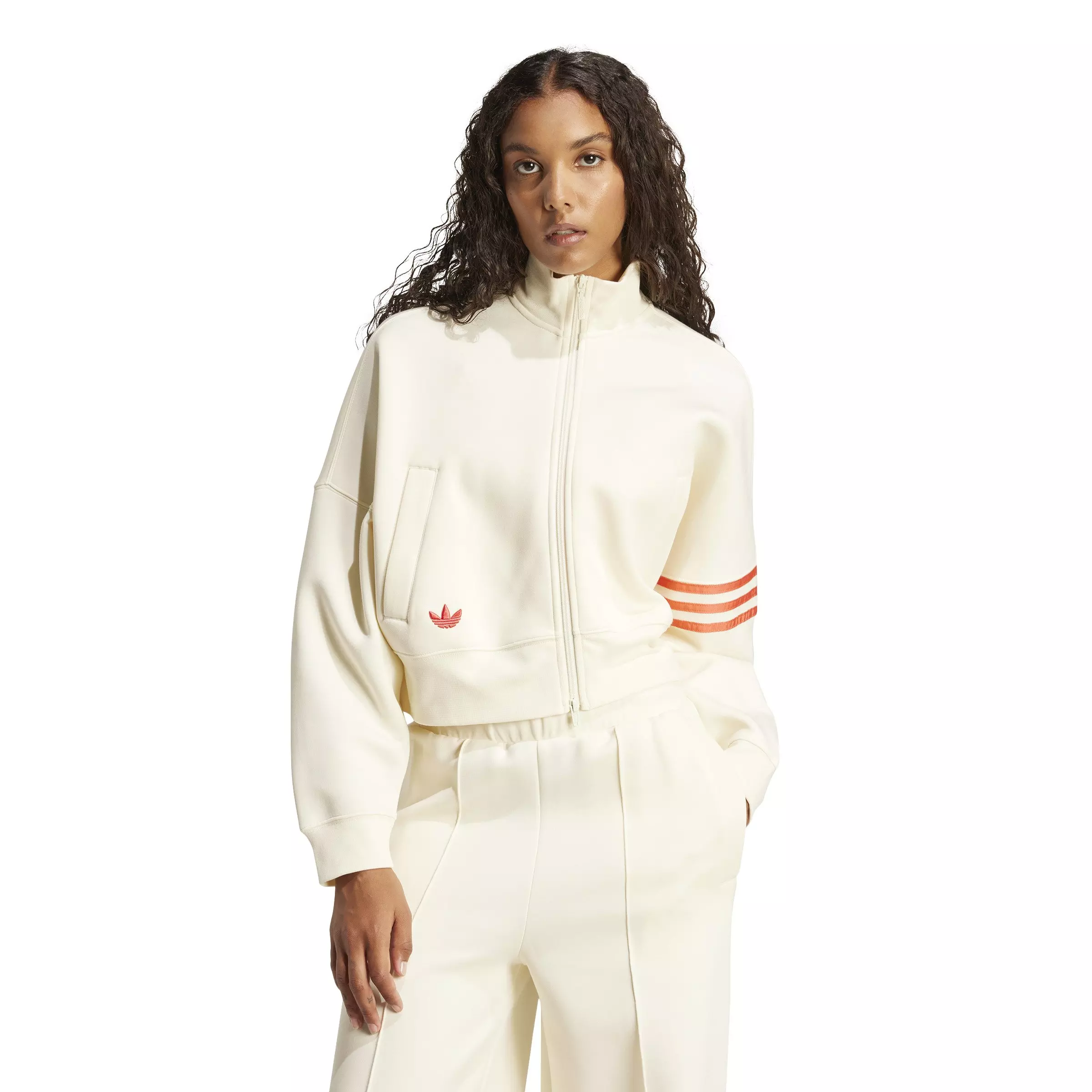 adidas Originals Women's Neuclassics Track Top -Beige - BEIGE
