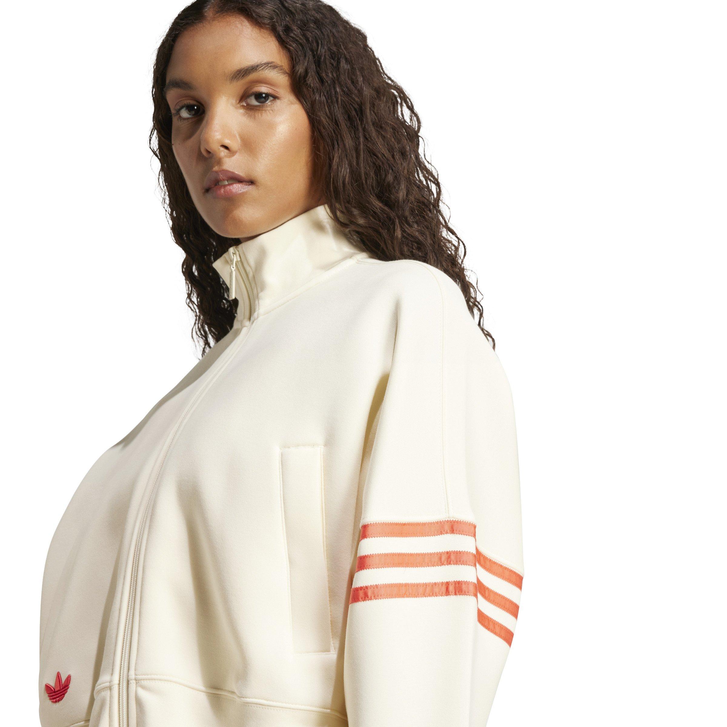 adidas Originals Women's Neuclassics Track Top -Beige - BEIGE Thumbnail View 4