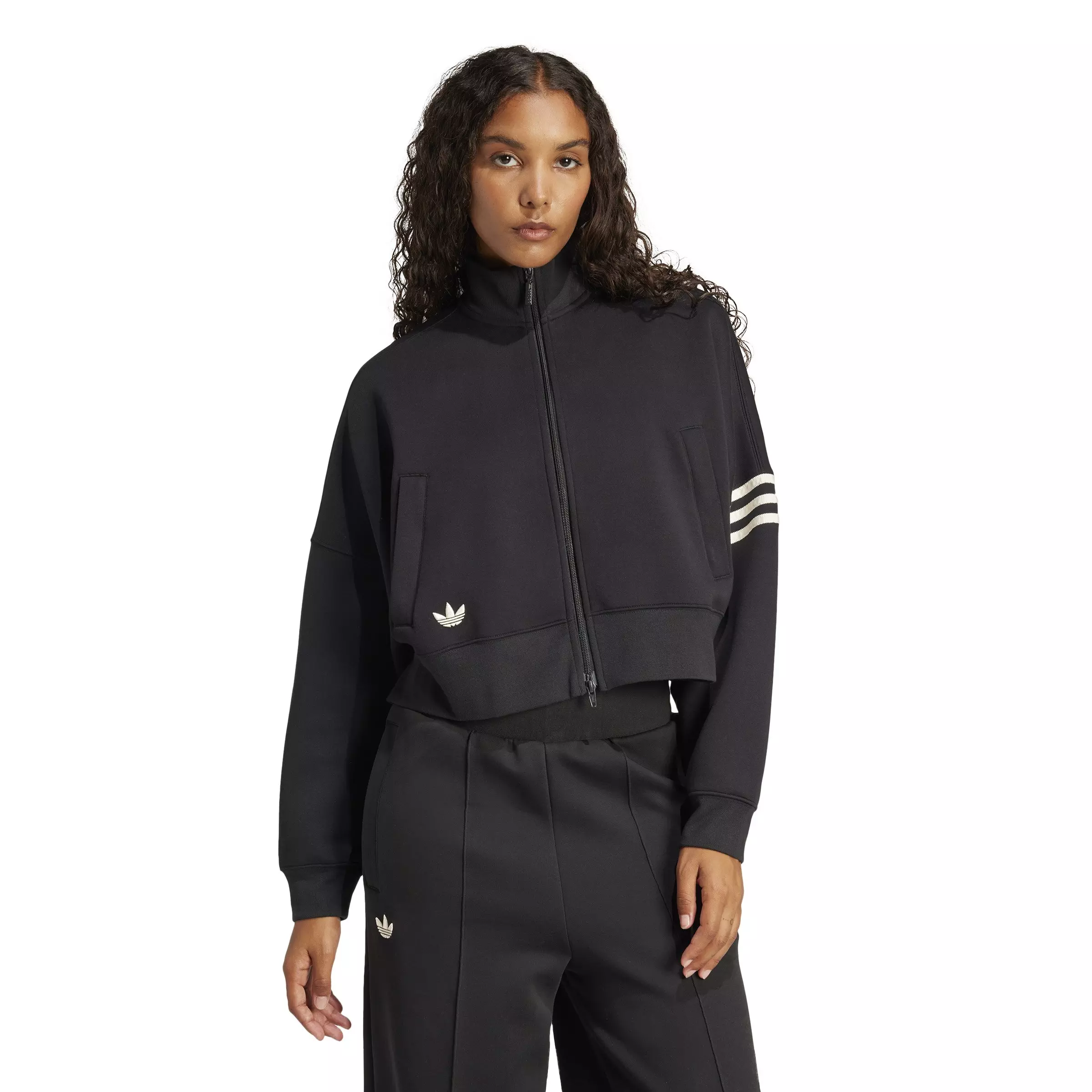 adidas Originals Women's Neuclassics Track Top - Black - BLACK