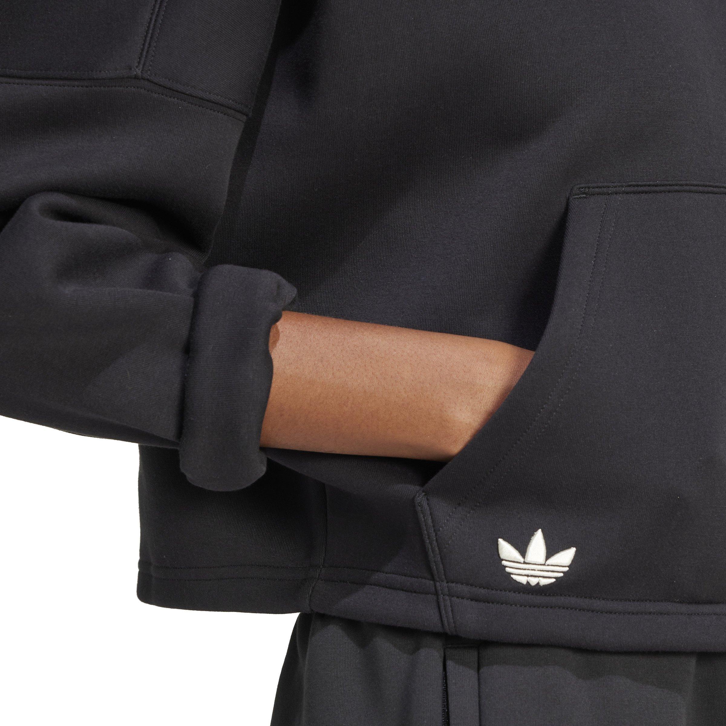 adidas Originals Women's Neuclassics Hoodie -Black - BLACK Thumbnail View 4