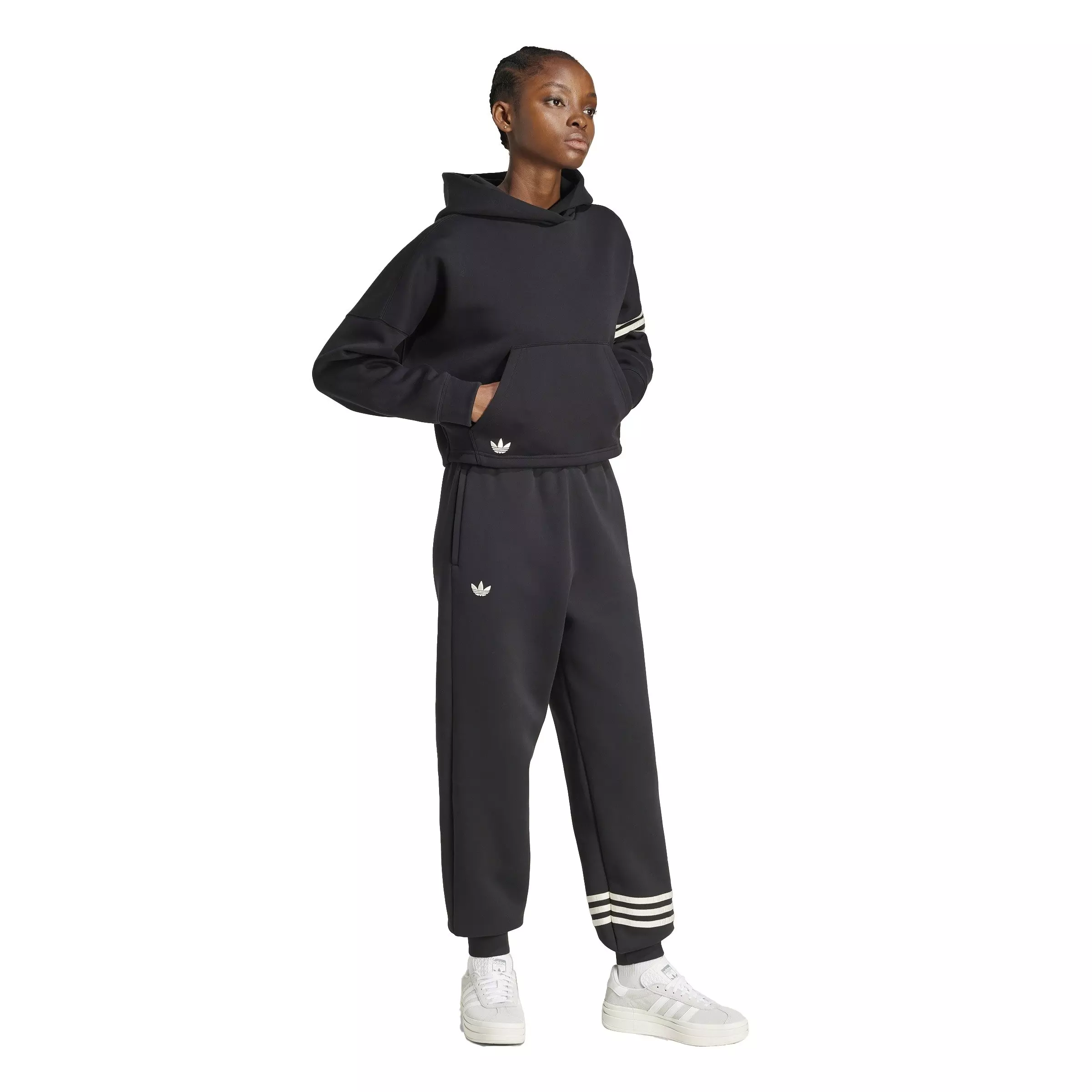 adidas Originals Women's Neuclassics Hoodie -Black - BLACK