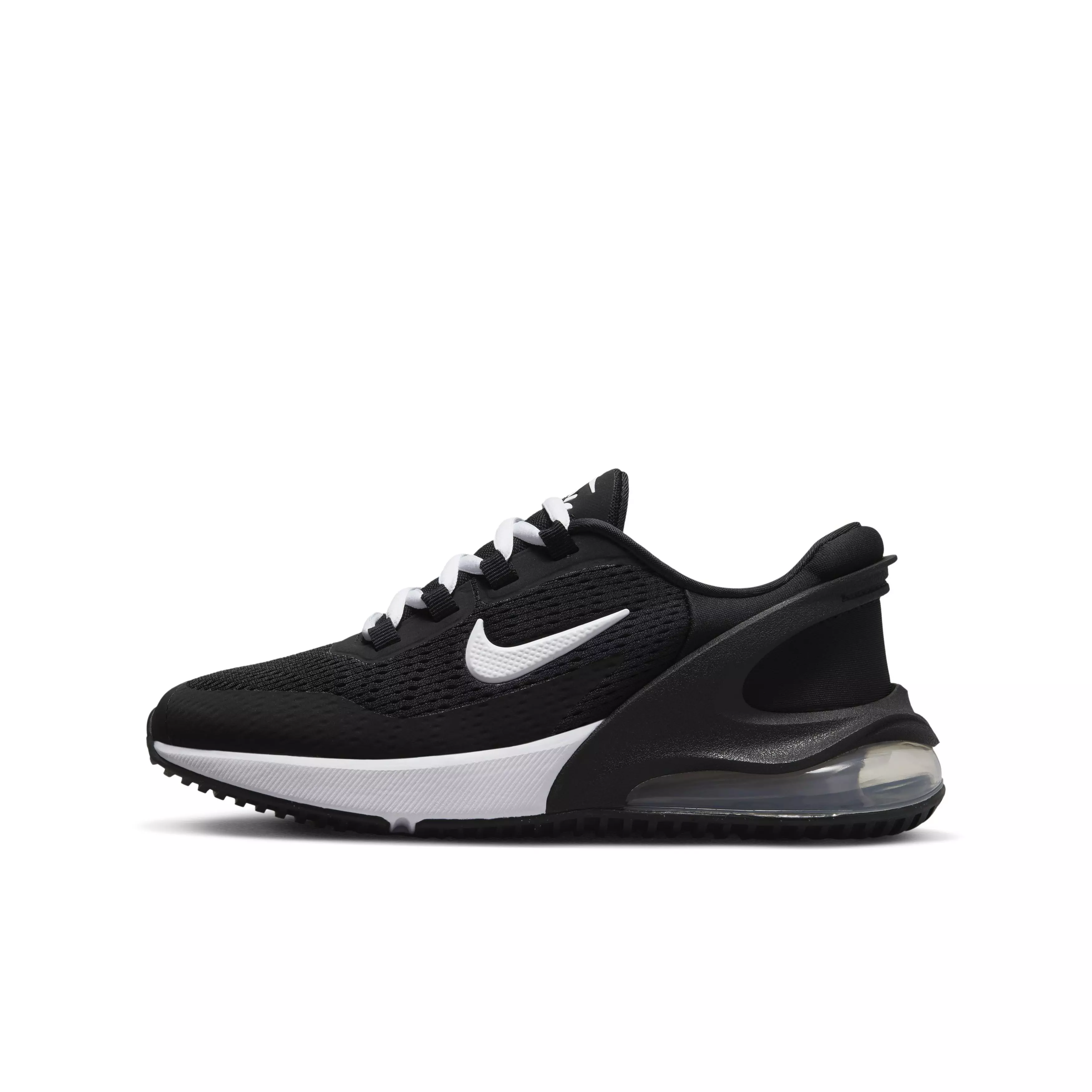 Nike Air Max 270 GO "Black/White" Grade School Boys' Shoe - BLACK/WHITE
