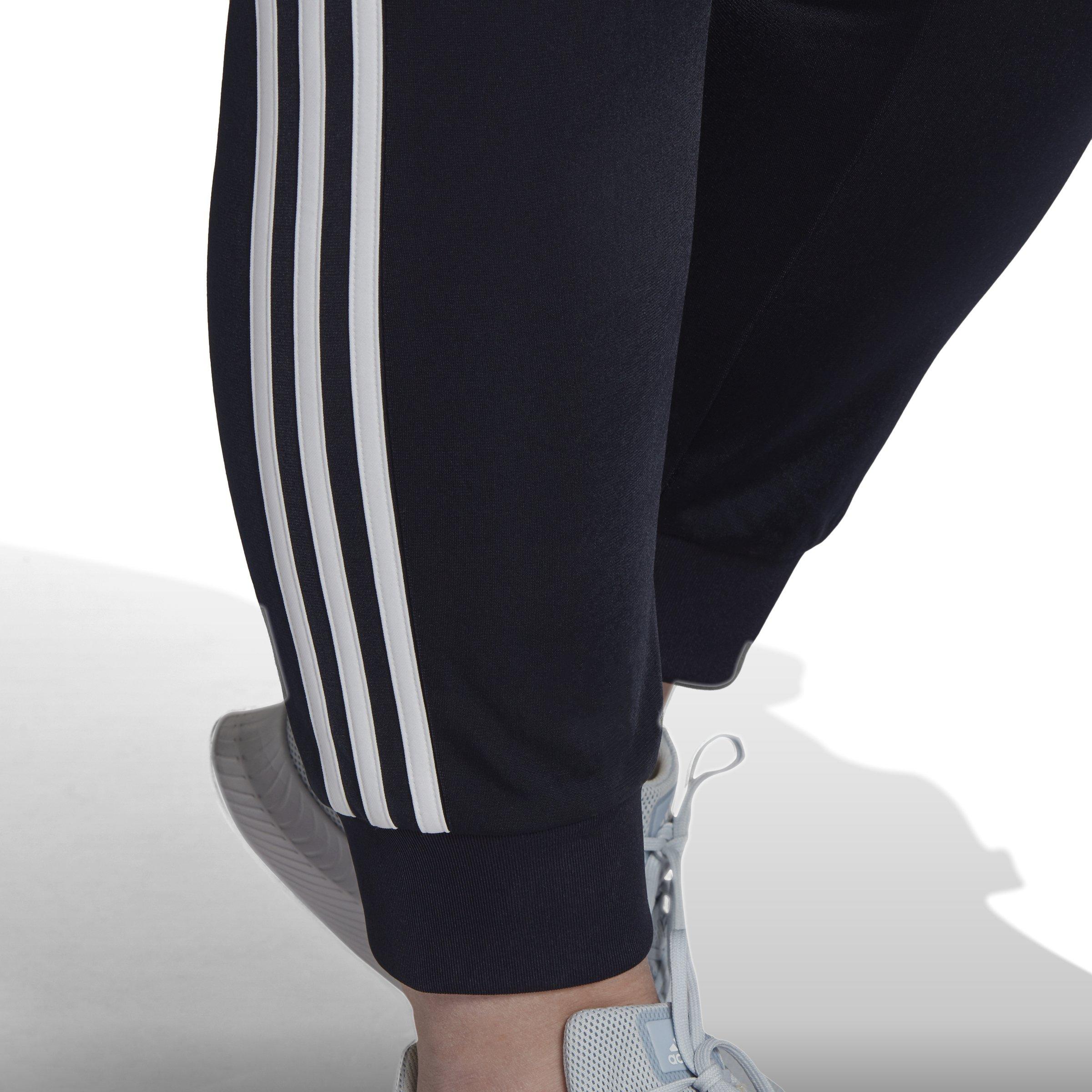 adidas L29907 Womens Blue Essentials Warm-Up Tapered 3-Stripes Pants Size 3X