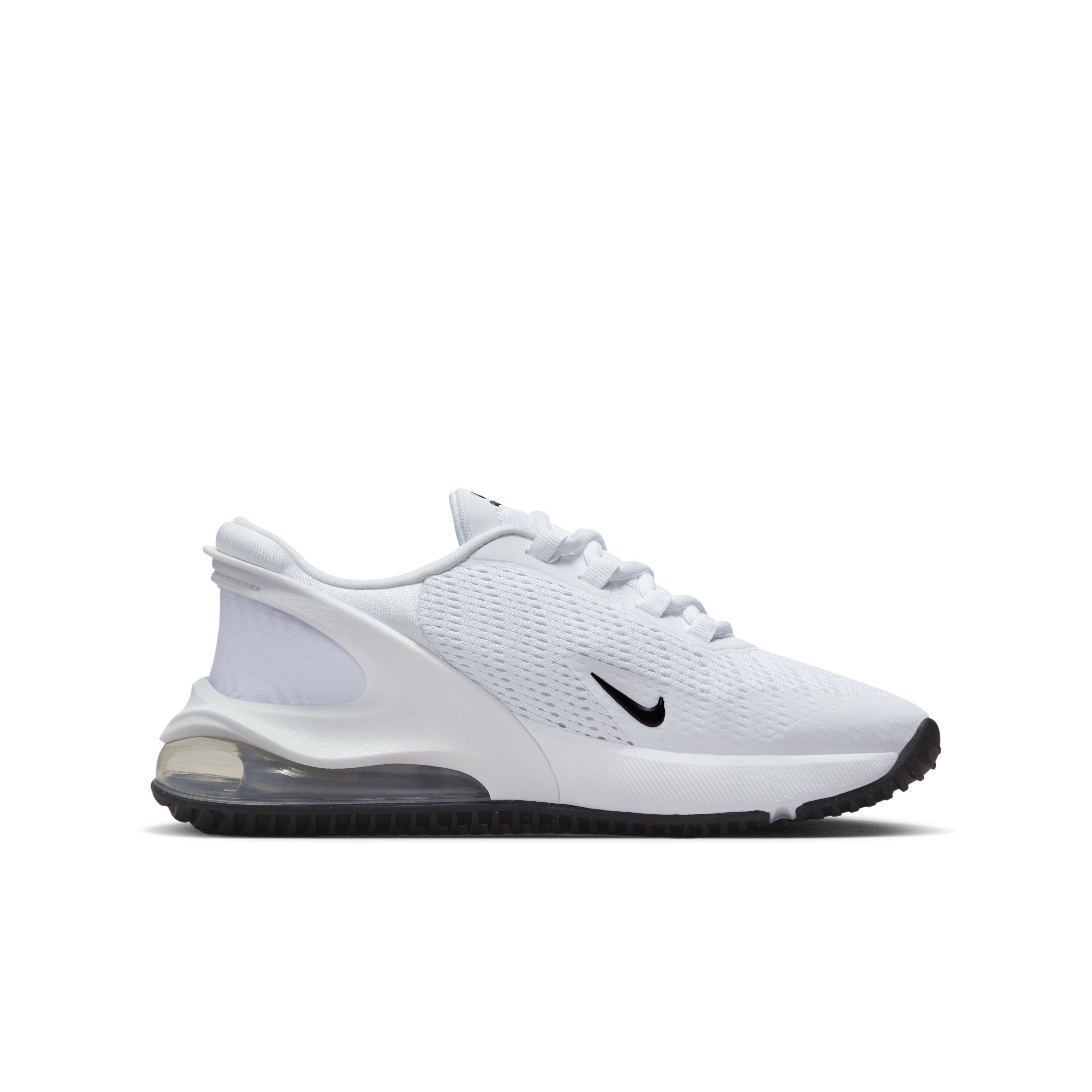 Nike Air Max 270 GO "White/White/Black" Grade School Boys' Shoe - WHITE/WHITE/BLACK Thumbnail View 1