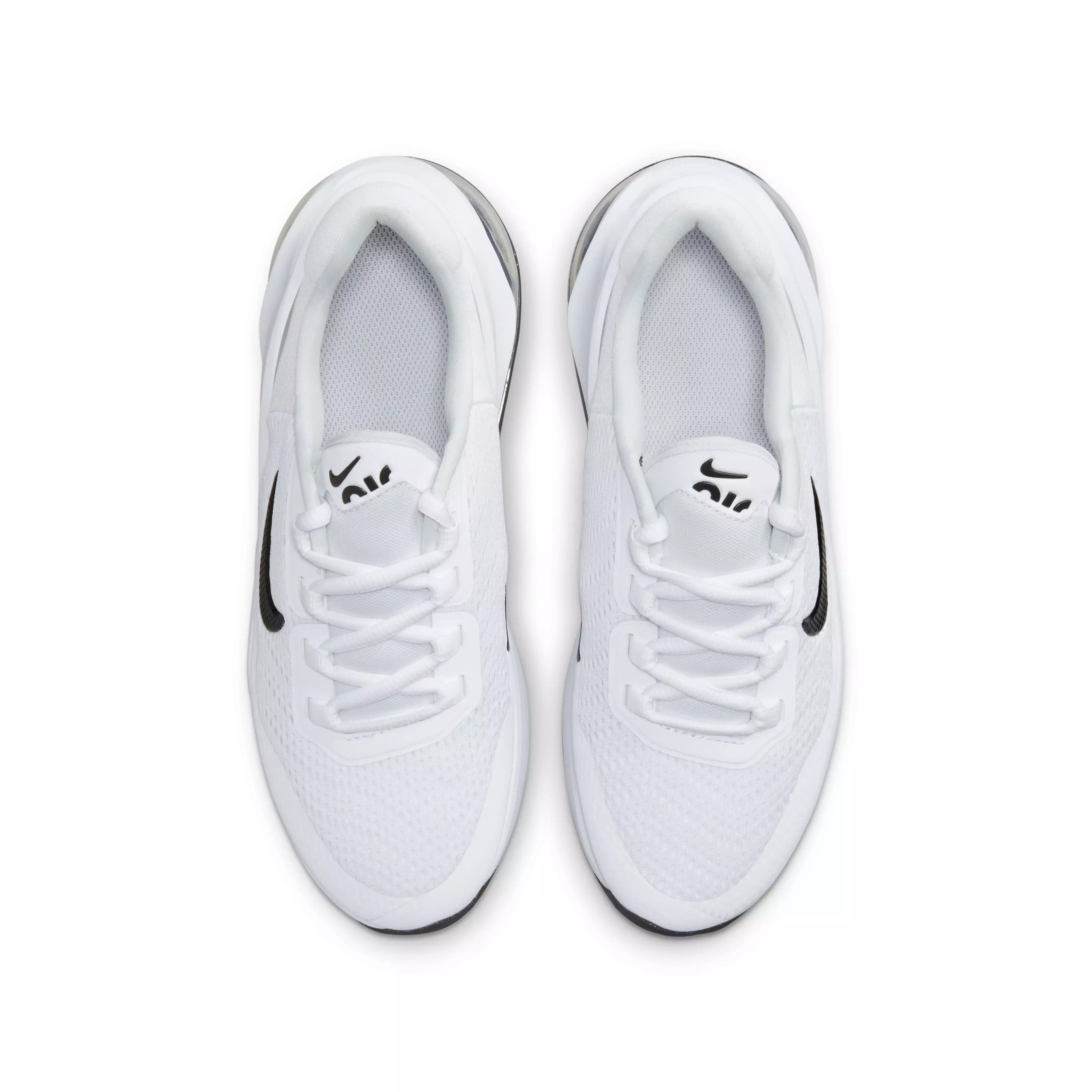 Nike Air Max 270 GO "White/White/Black" Grade School Boys' Shoe - WHITE/WHITE/BLACK