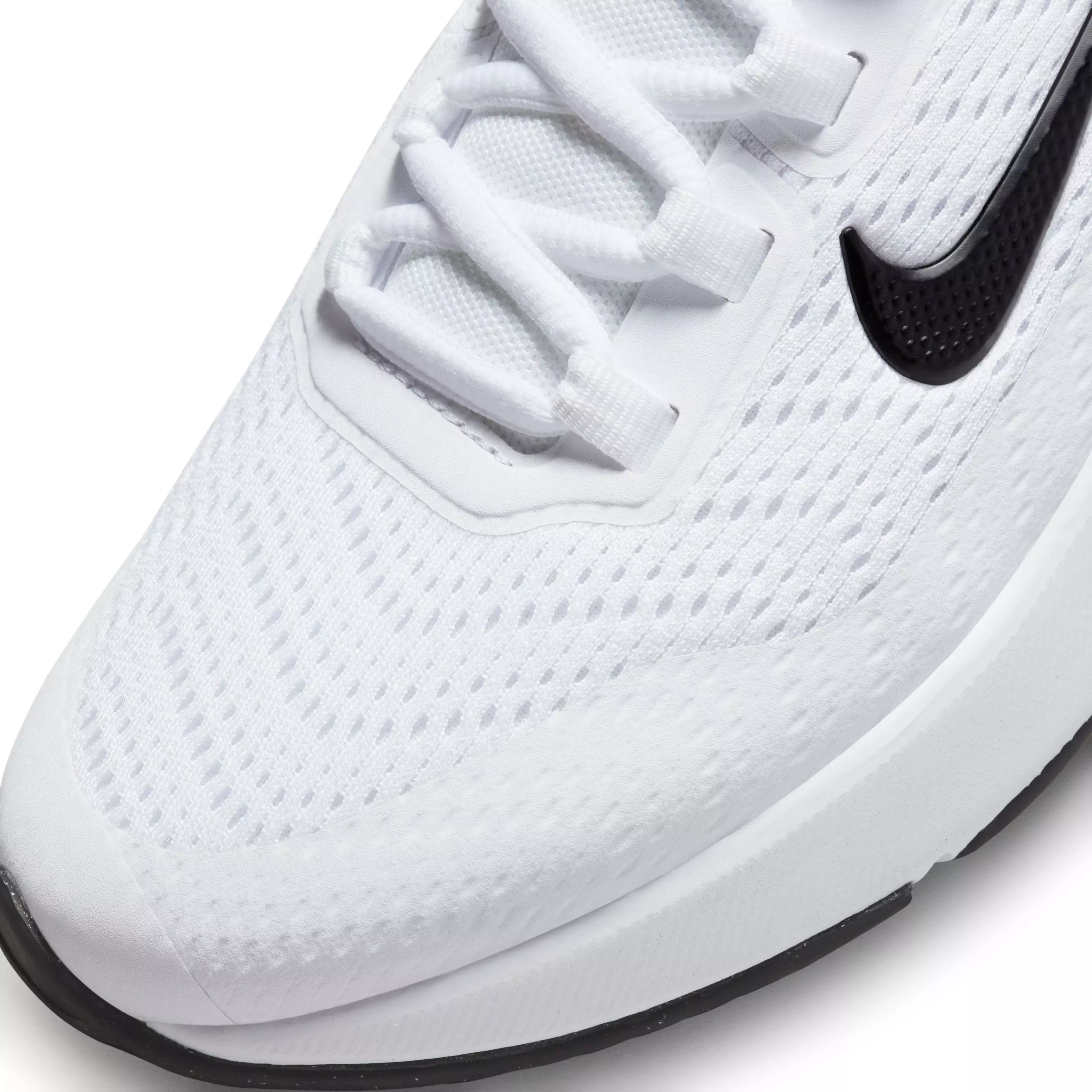 Nike Air Max 270 GO "White/White/Black" Grade School Boys' Shoe - WHITE/WHITE/BLACK