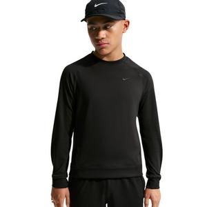 Nike Big Boys' Primary Nano Dri-FIT UV Long Sleeve Crewneck Sweatshirt - Black - BLACK