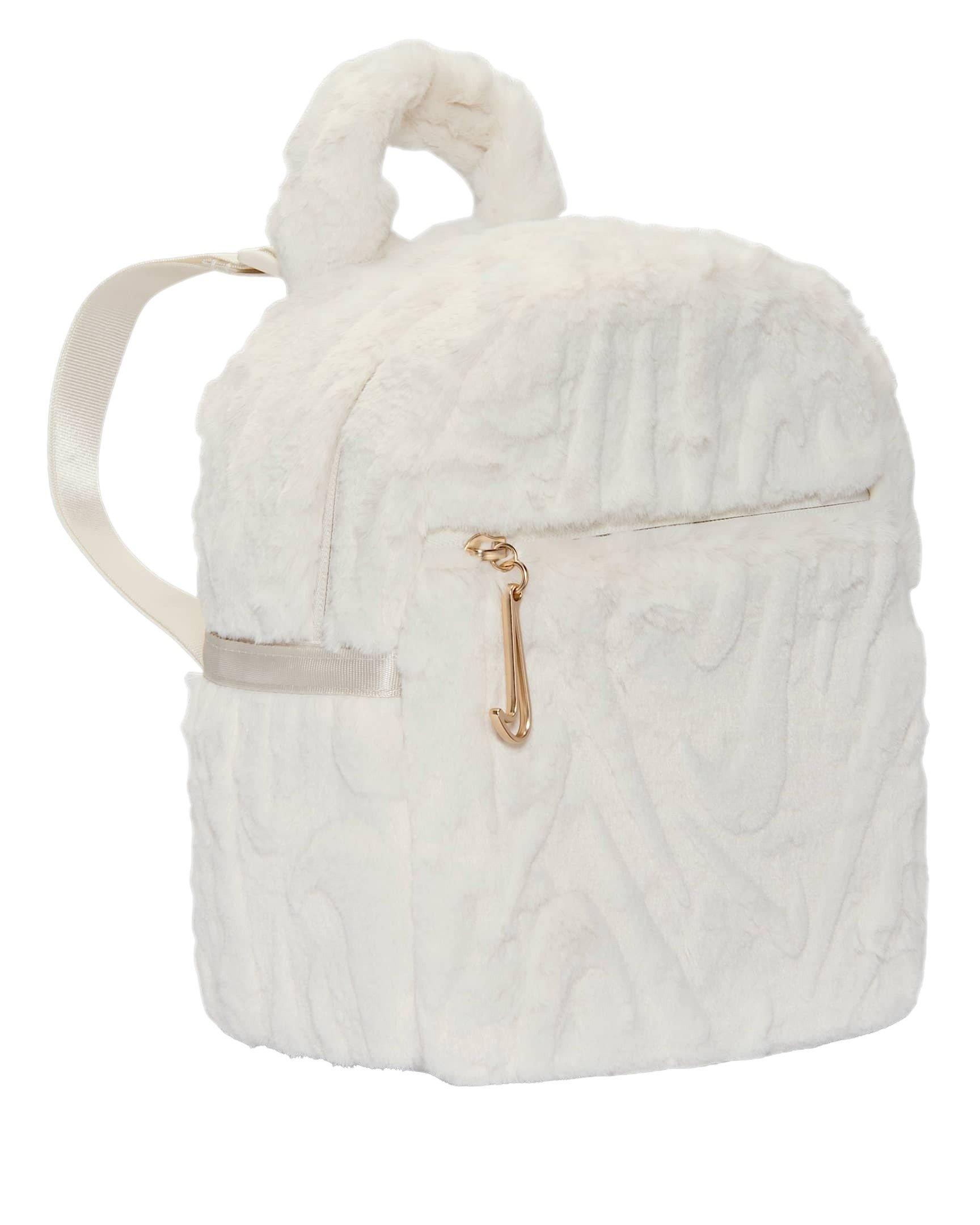 Nike Sportswear Futura Faux Fur Mini Backpack - Grey - GREY Thumbnail View 3