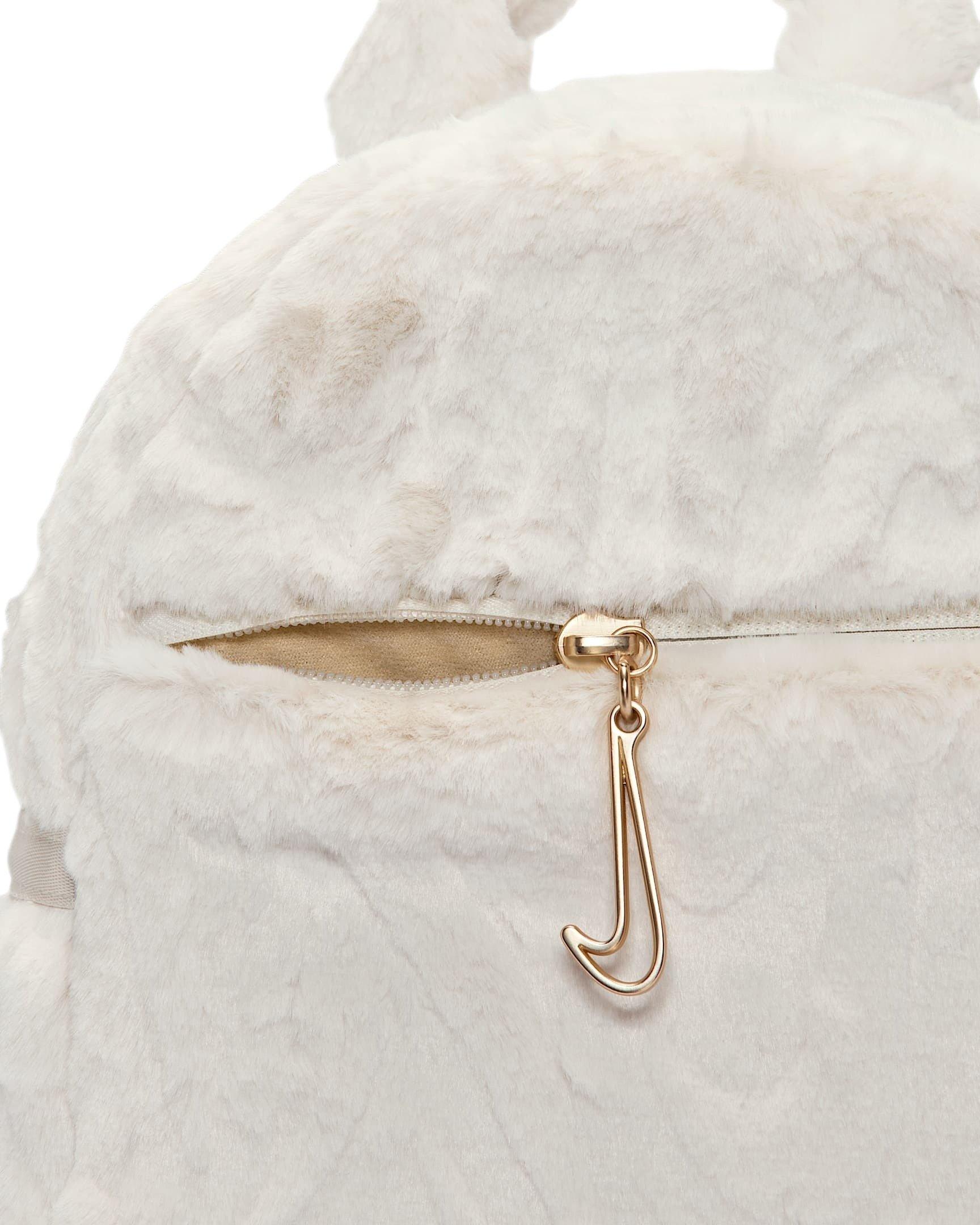 Nike Sportswear Futura Faux Fur Mini Backpack - Grey - GREY Thumbnail View 5