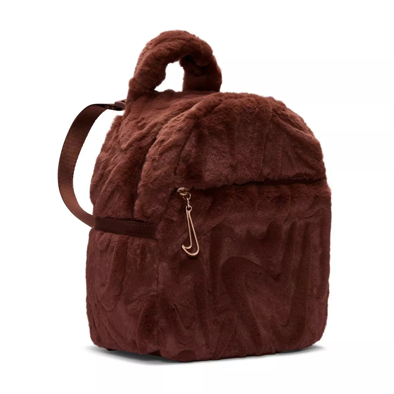 Nike Sportswear Futura Faux Fur Mini Backpack -Brown - BROWN