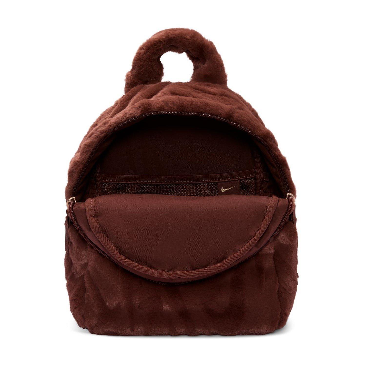 Nike Sportswear Futura Faux Fur Mini Brown Backpack