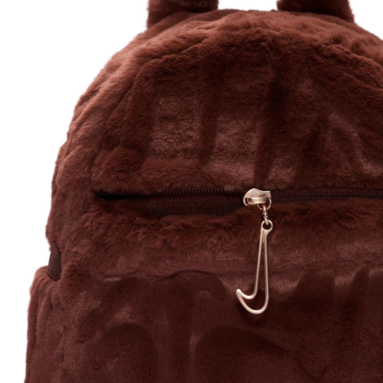 Nike Sportswear Futura Faux Fur Mini Brown Backpack
