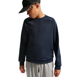 Nike Big Boys' Primary Nano Dri-FIT UV Long Sleeve Crewneck Sweatshirt - Navy - NAVY