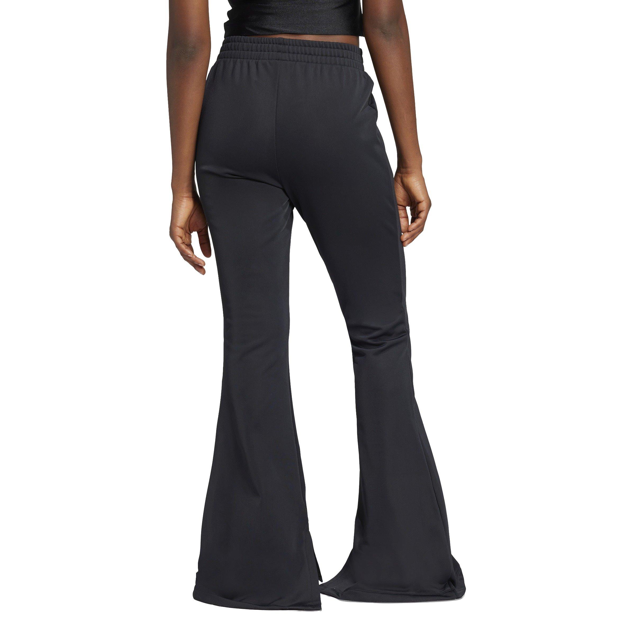 adidas Originals Women's 3-Stripes Flared Firebird Track Pants -Black - BLACK Thumbnail View 2